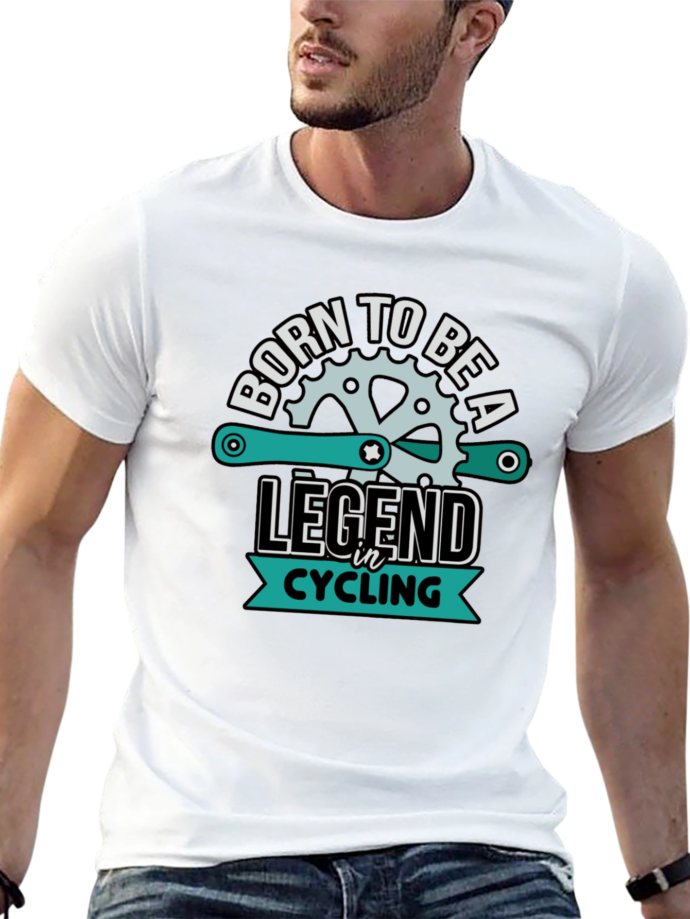 Born to be a Legend Cycling Graphic Tee