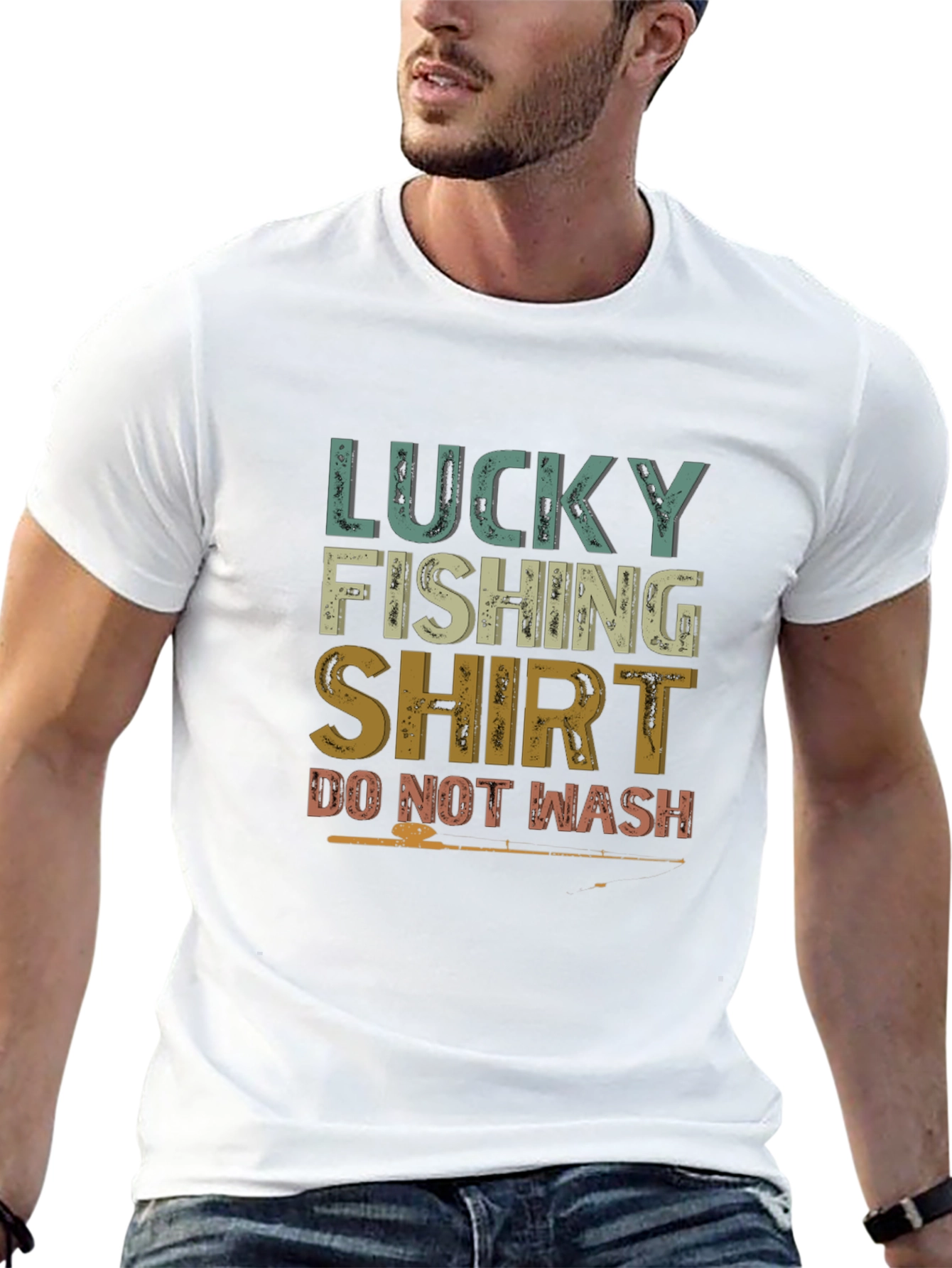 Lucky Fishing Shirt - Do Not Wash Graphic Tee