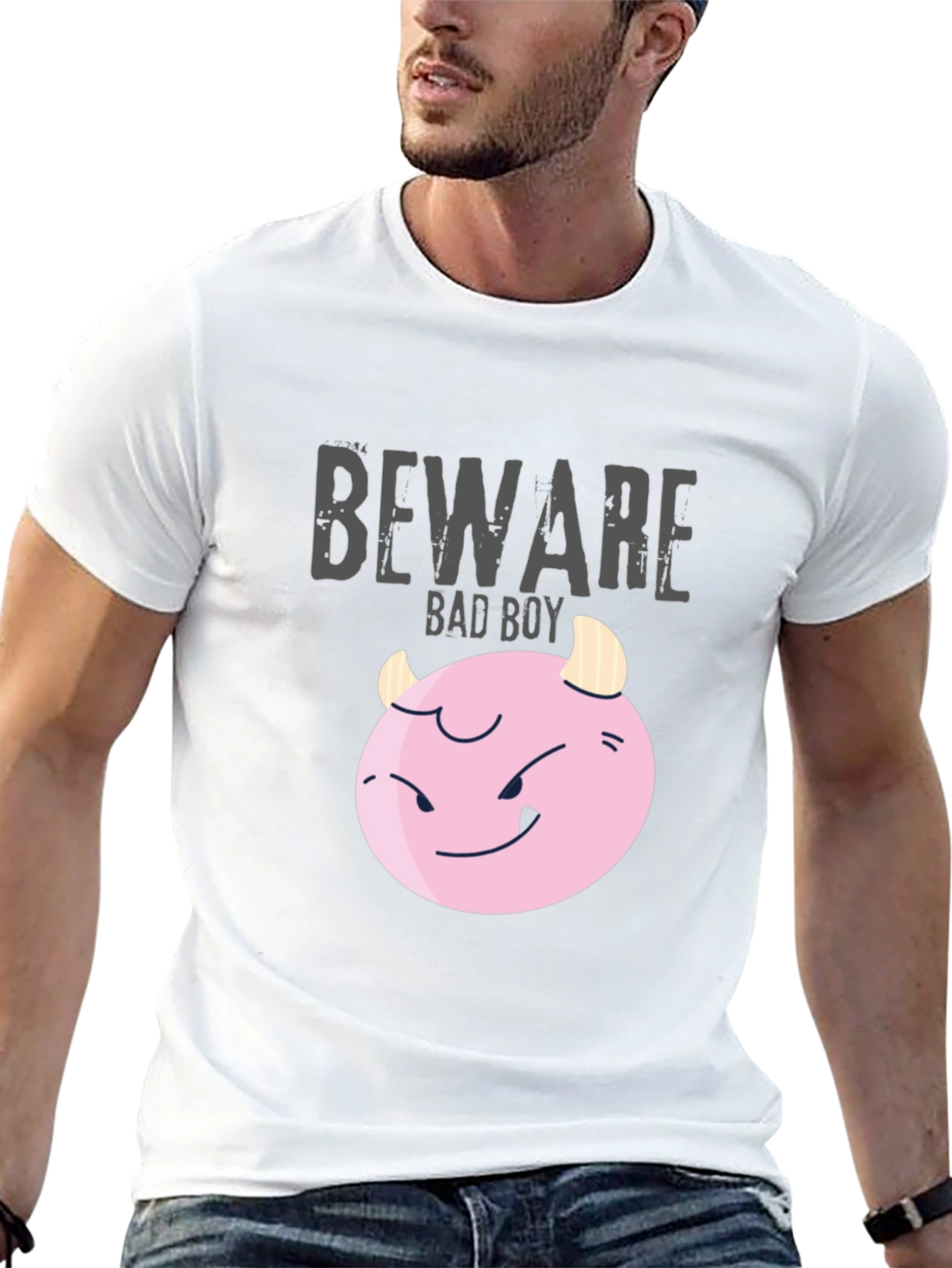 Beware Bad Boy T-Shirt - Funny Graphic Tee