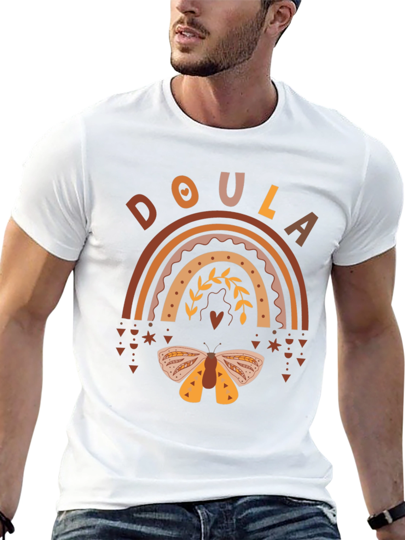 Doula Boho Rainbow T-Shirt