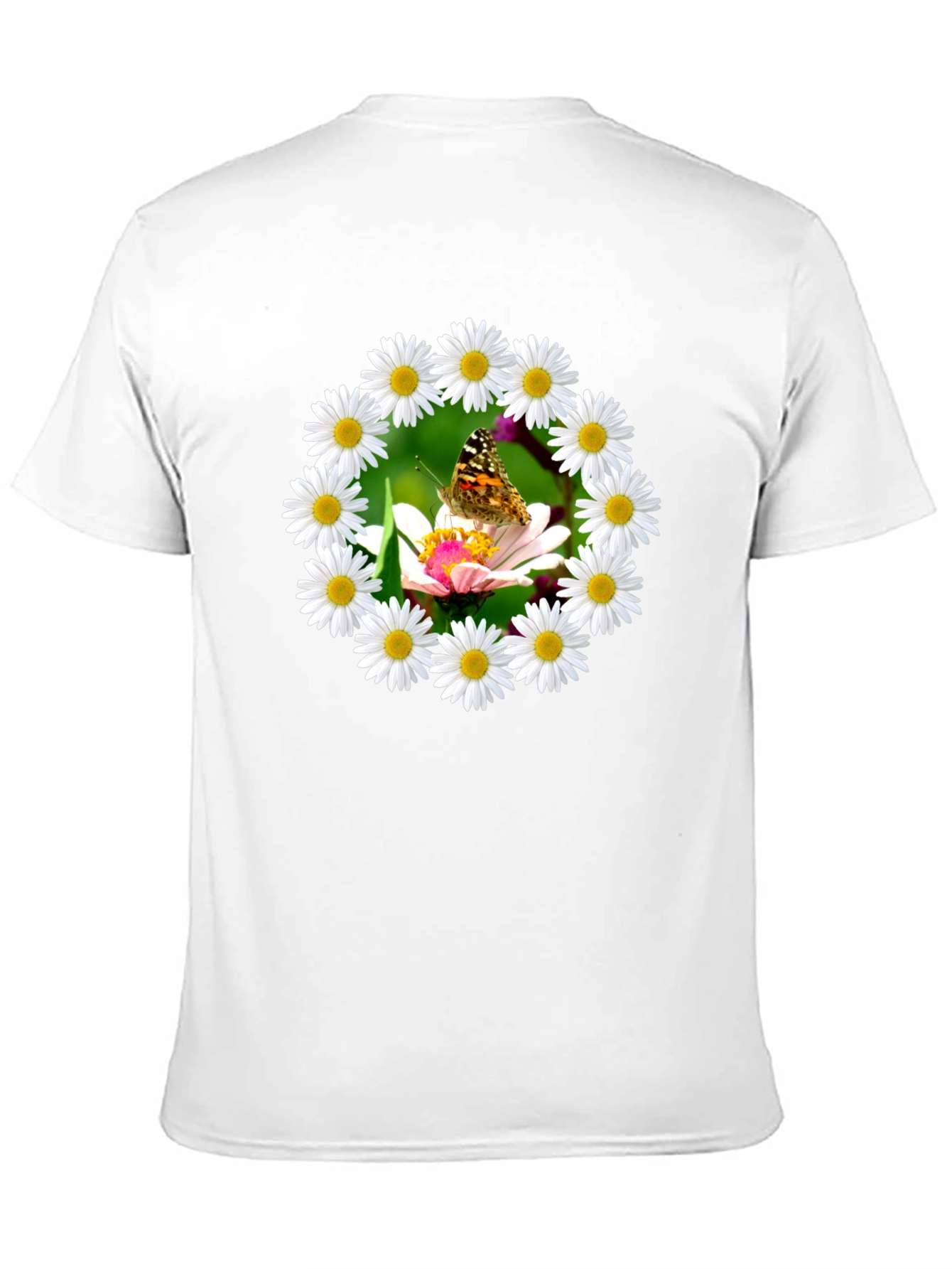 Daisy Butterfly Graphic Tee - Natures Beauty