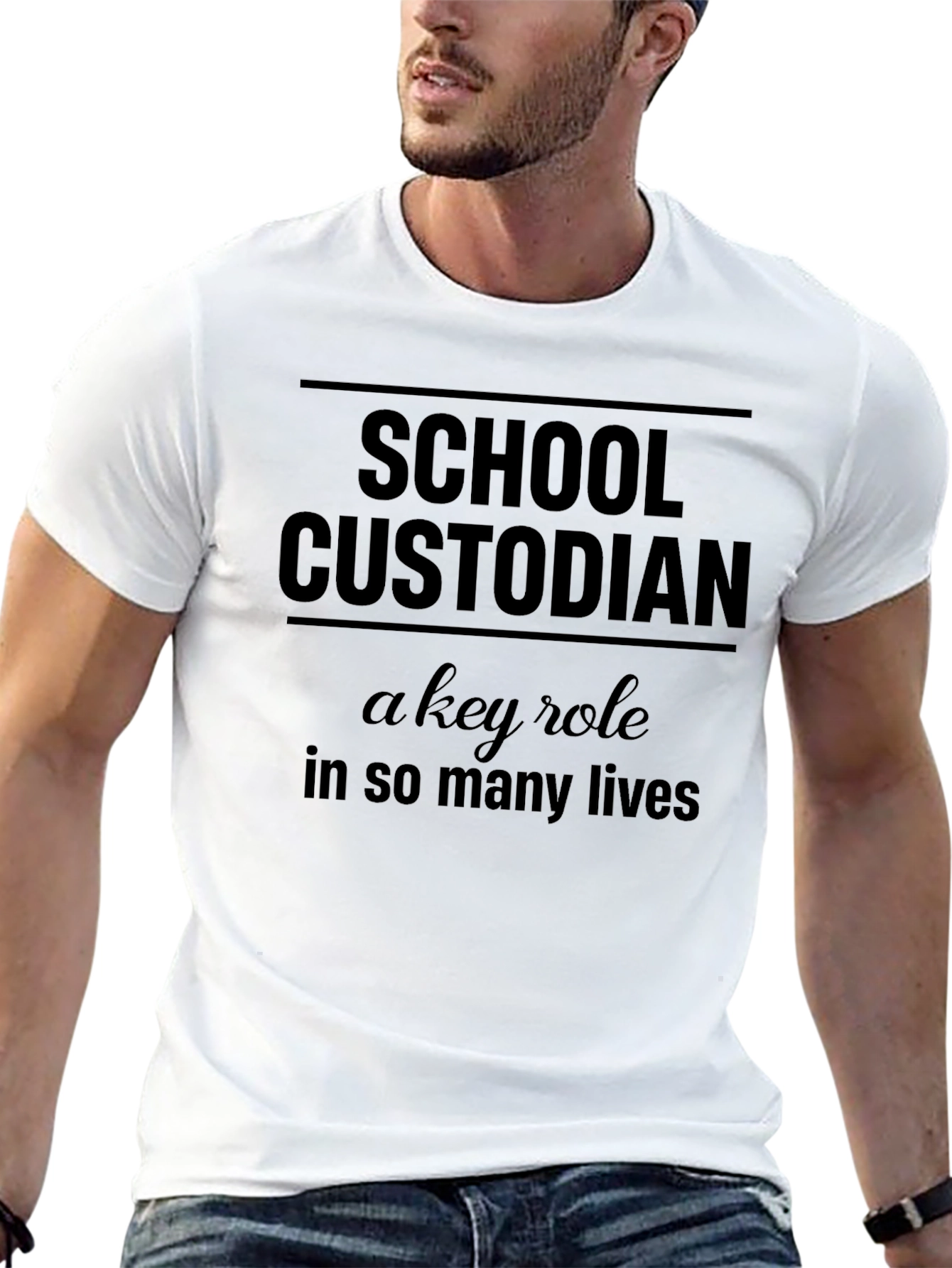 School Custodian T-Shirt - A Key Role