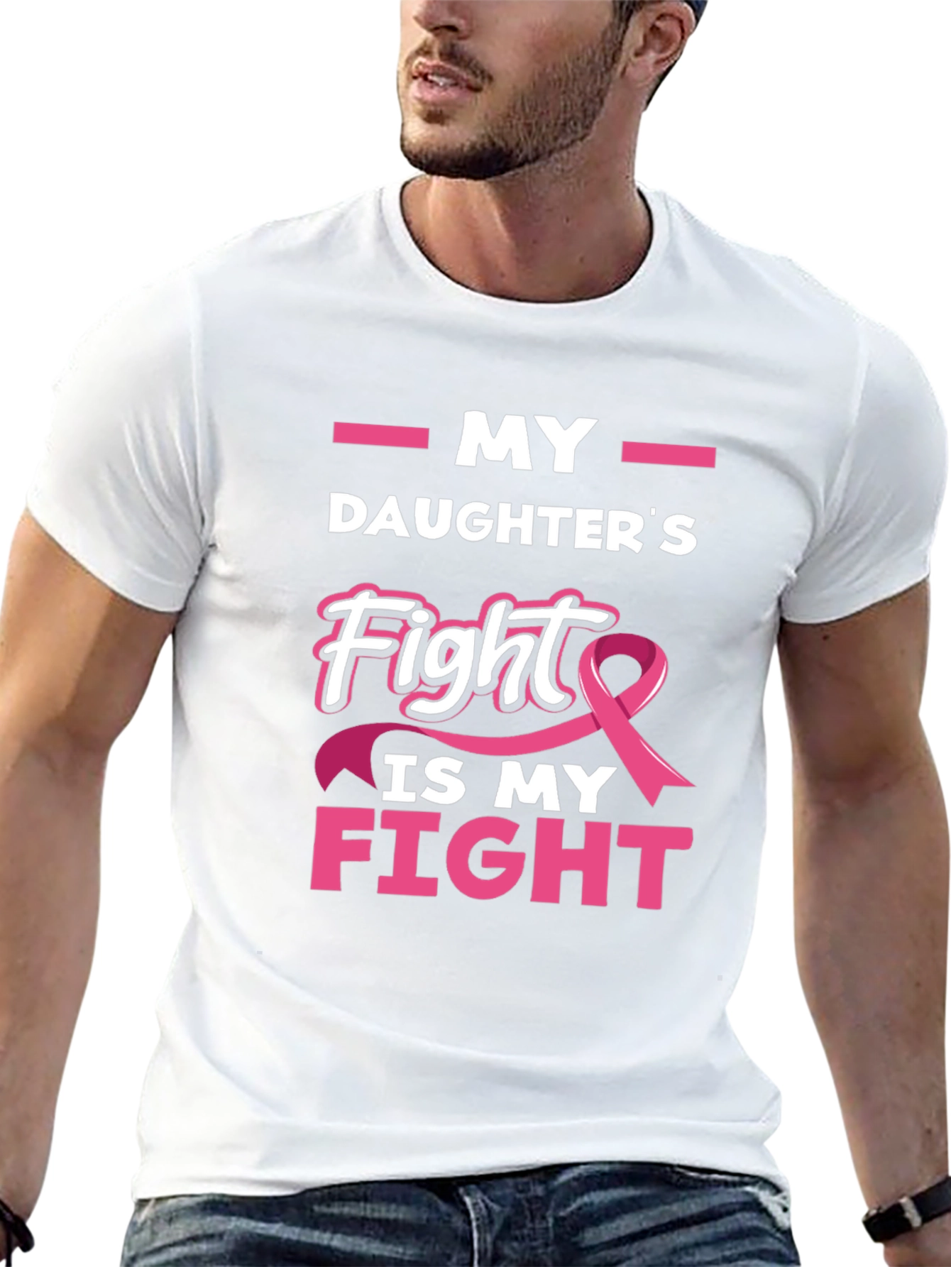 My Daughters Fight Breast Cancer Awareness T-Shirt