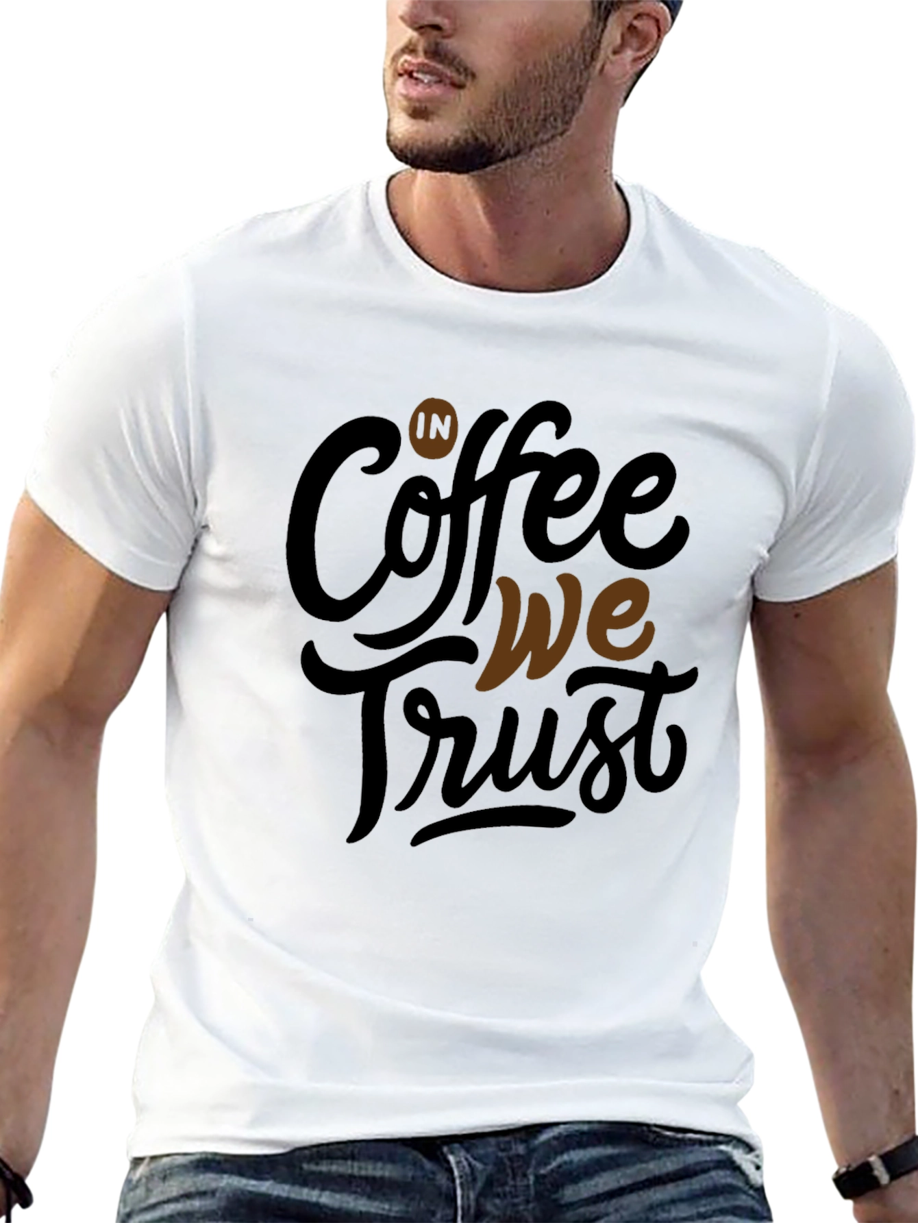 Coffee We Trust Graphic Tee - Mens Black T-Shirt