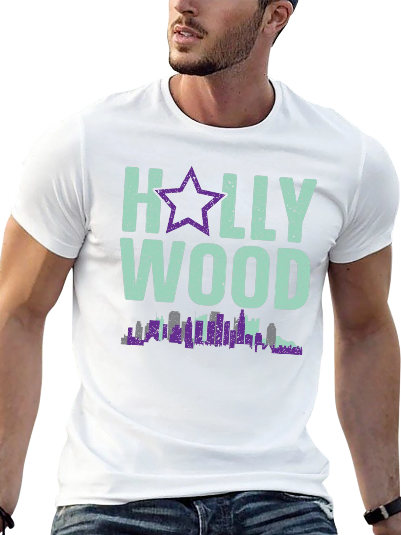 Hollywood Skyline Graphic Tee