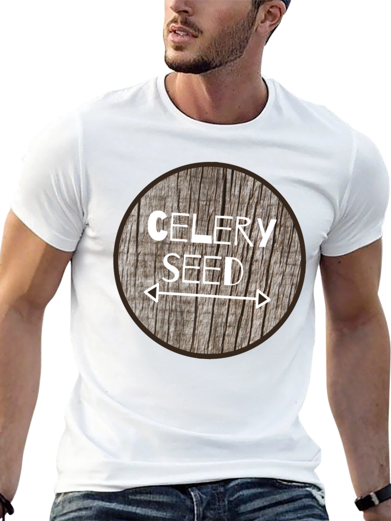 Celery Seed Graphic Tee - Unisex Black T-Shirt