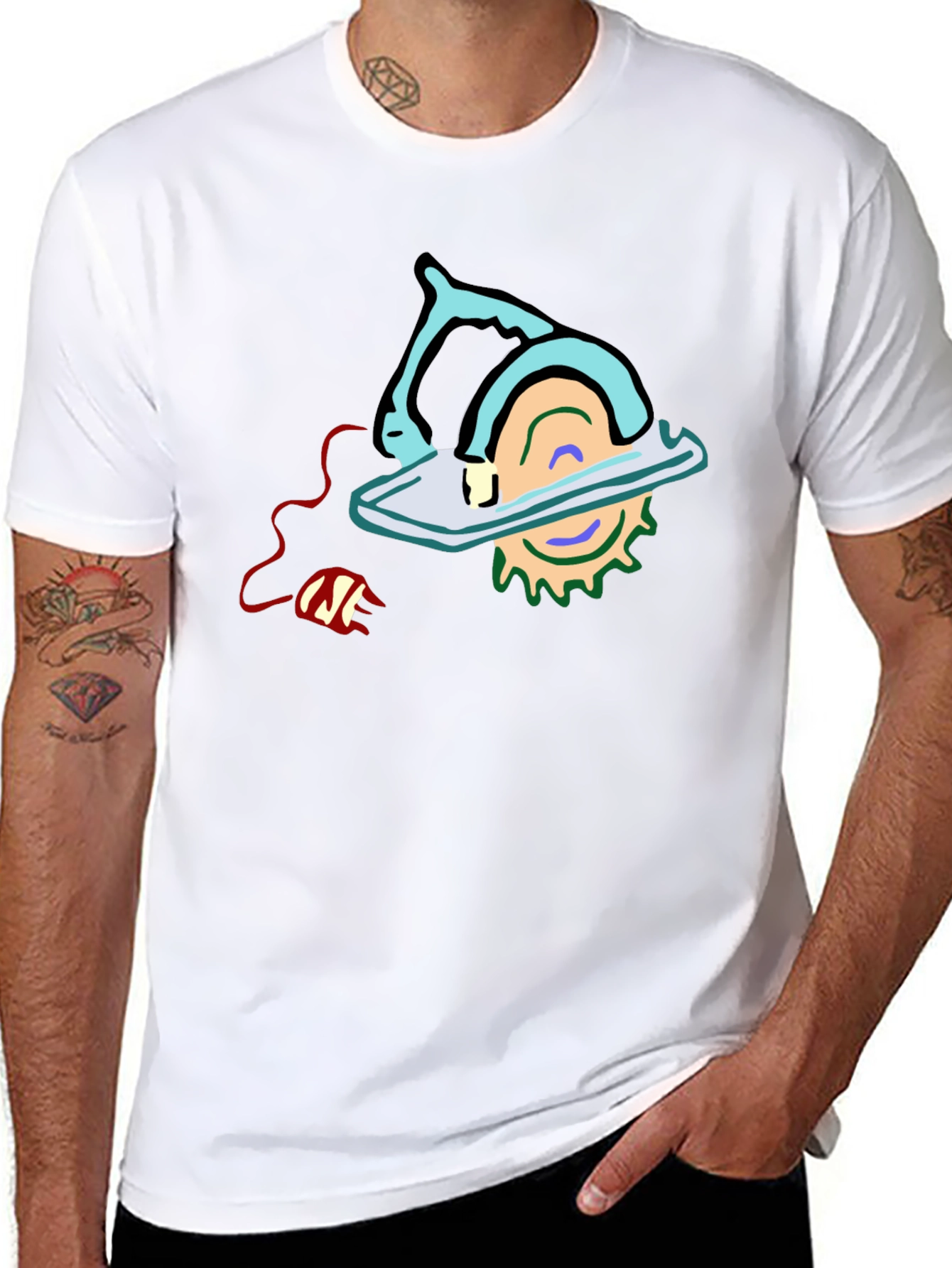 Electric Saw Graphic Tee - Bold & Unique Design