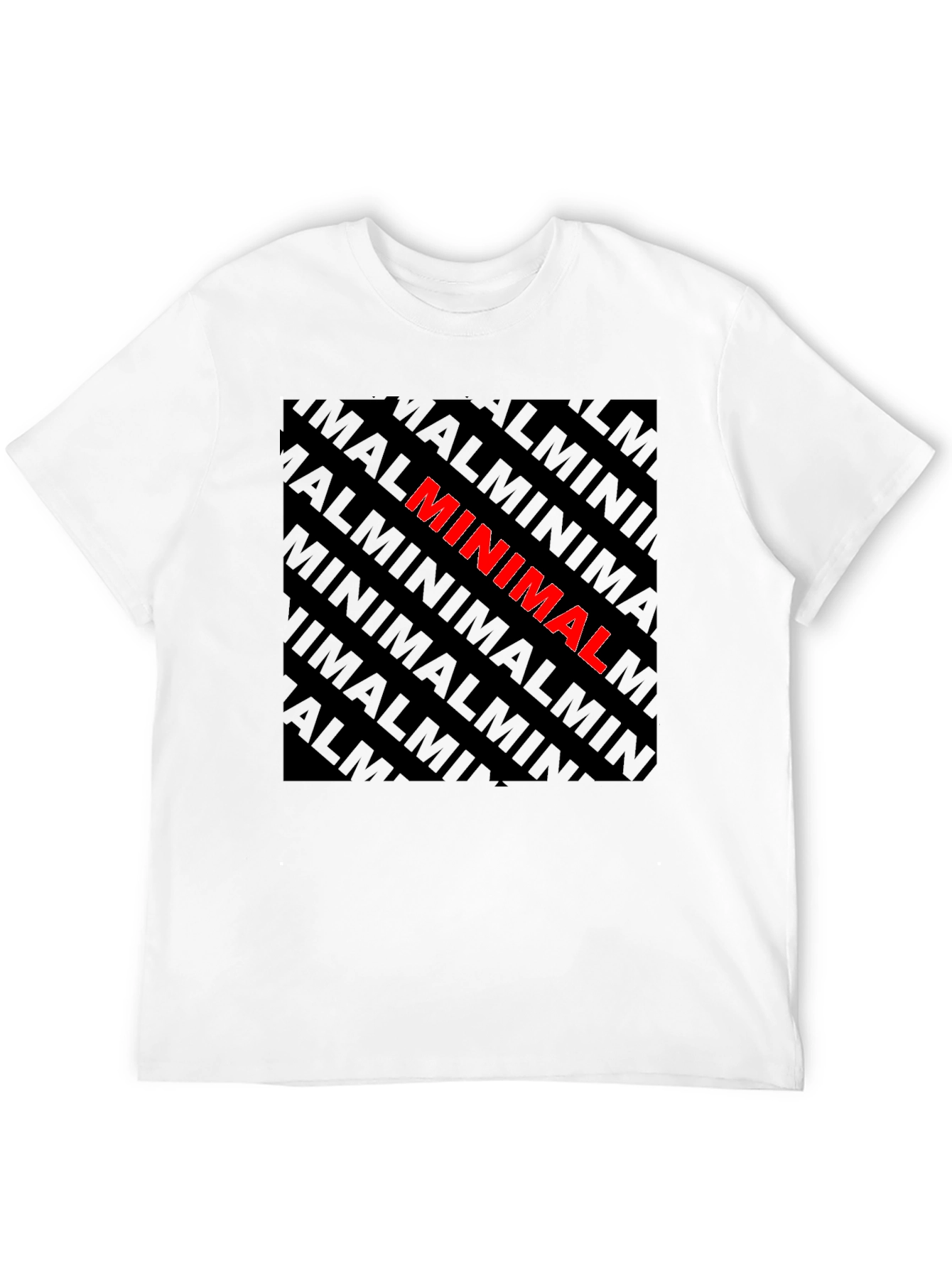 Minimalist Graphic Tee - Black Cotton T-Shirt