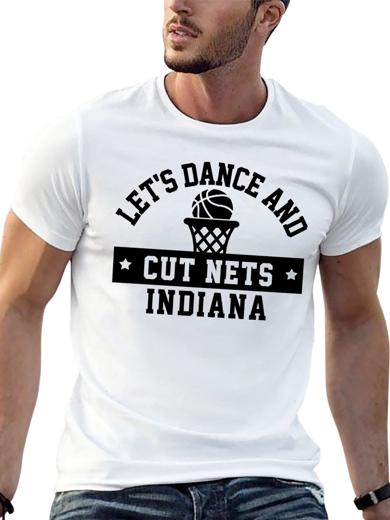 Lets Dance and Cut Nets Indiana Basketball T-Shirt