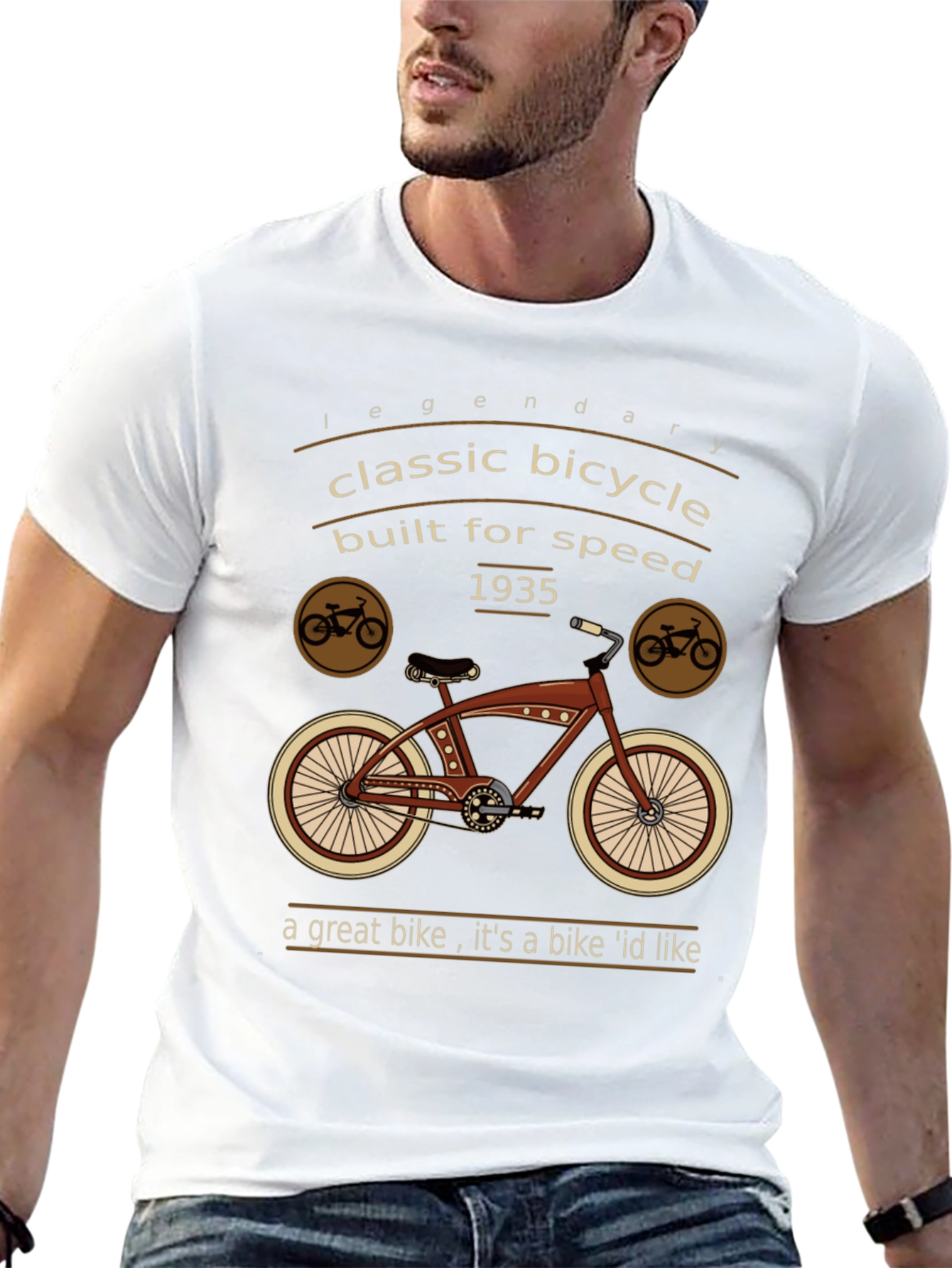 Classic Bicycle T-Shirt - Legendary 1935 Design
