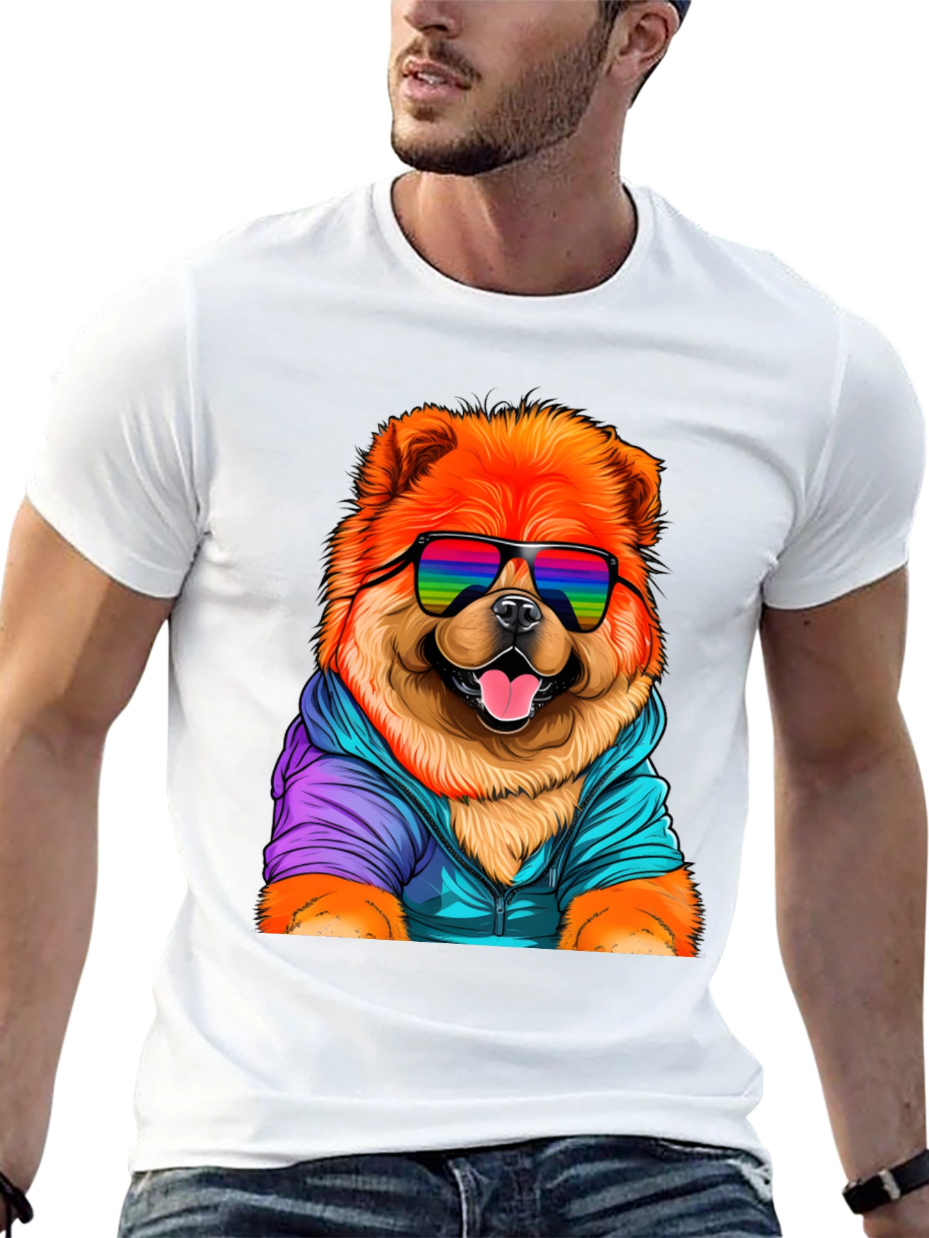 Cool Chow Chow Dog Graphic Tee