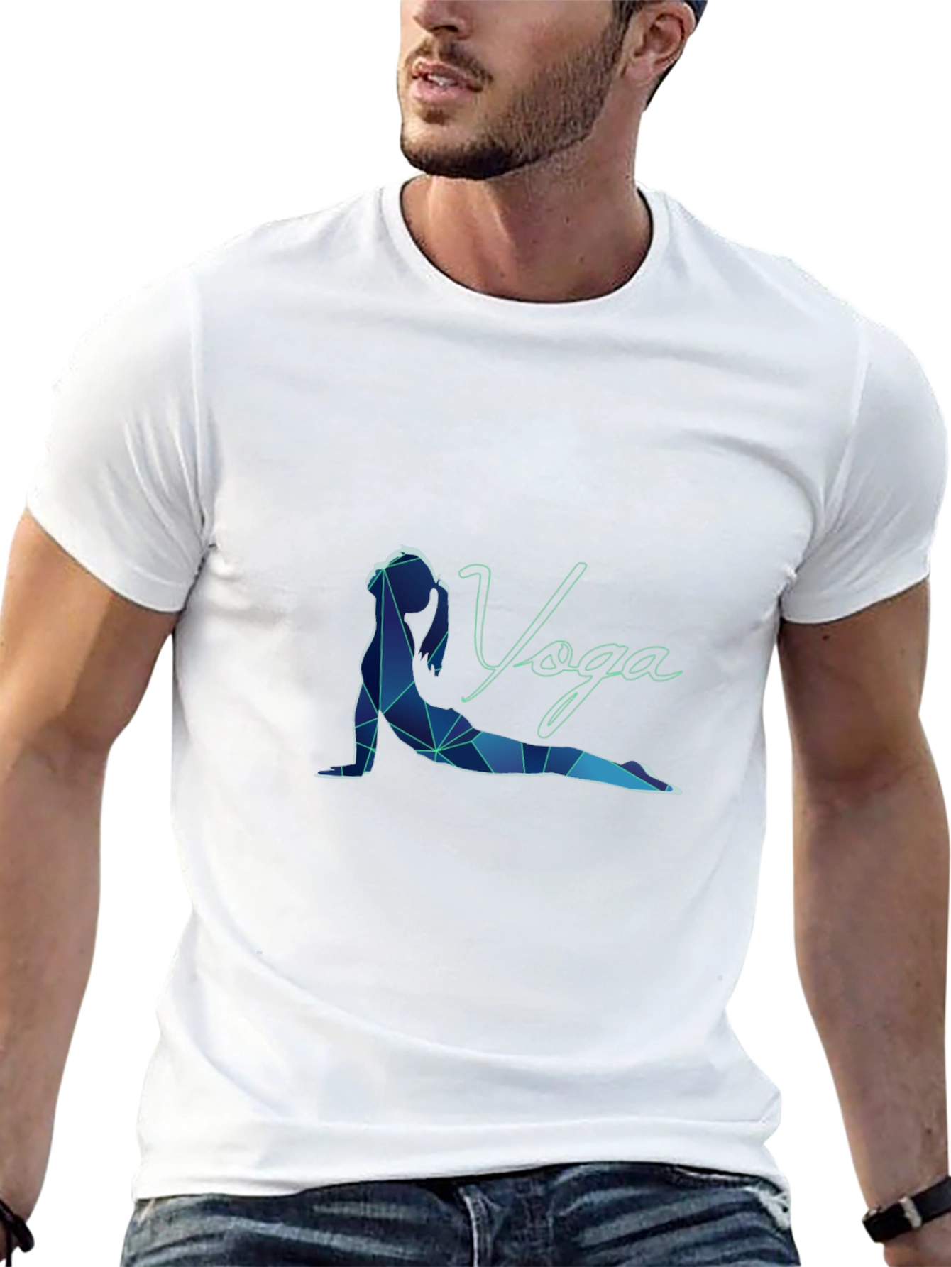 Yoga Pose Graphic Print T-Shirt