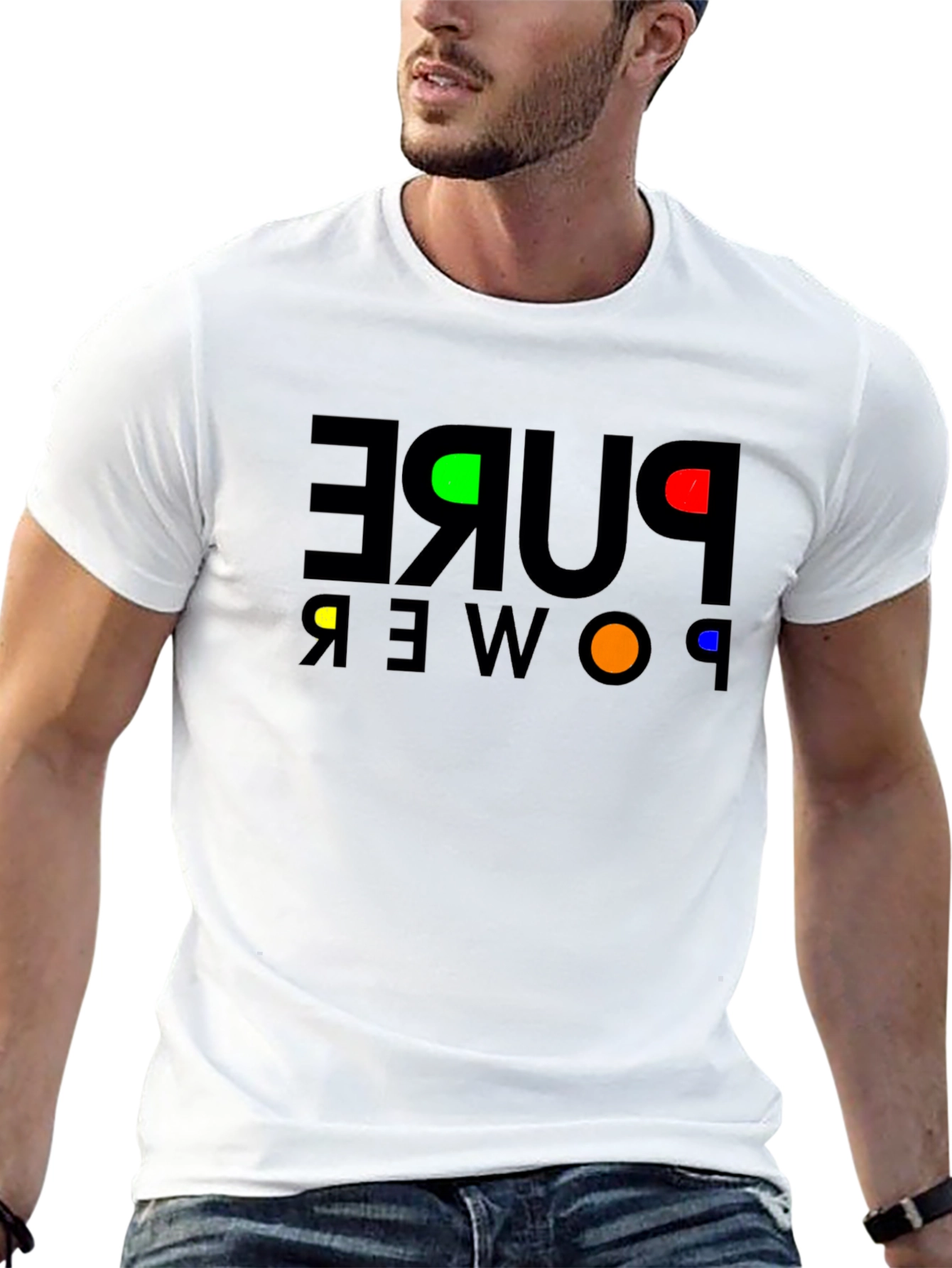 Pure Power Graphic T-Shirt - Premium Black Cotton Tee