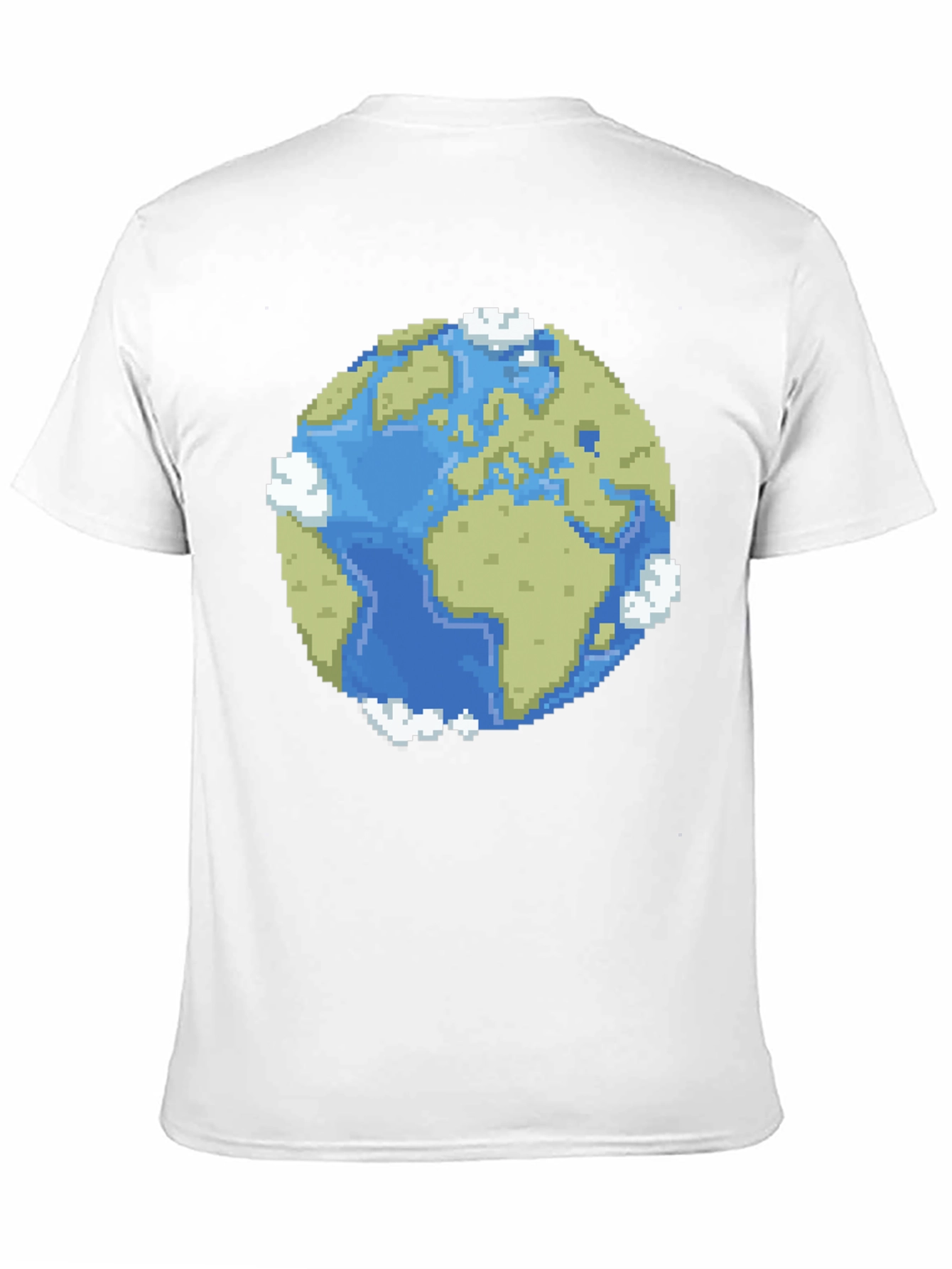 Pixel Earth Graphic Black T-Shirt