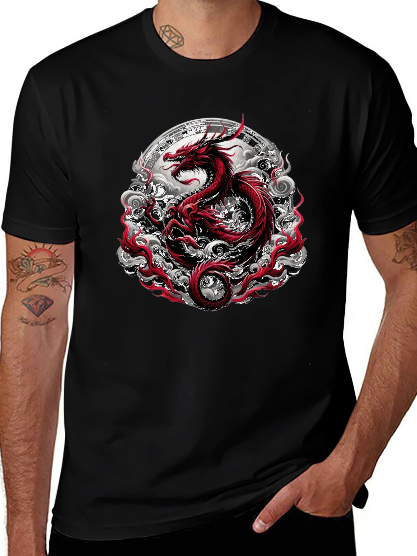 Red Dragon Graphic T-Shirt