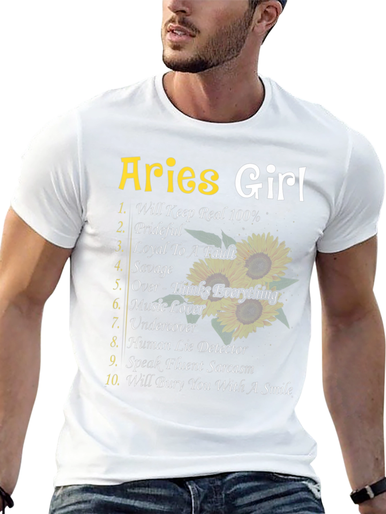 Aries Girl T-Shirt: Zodiac Loyal Savage Funny Womens Tee