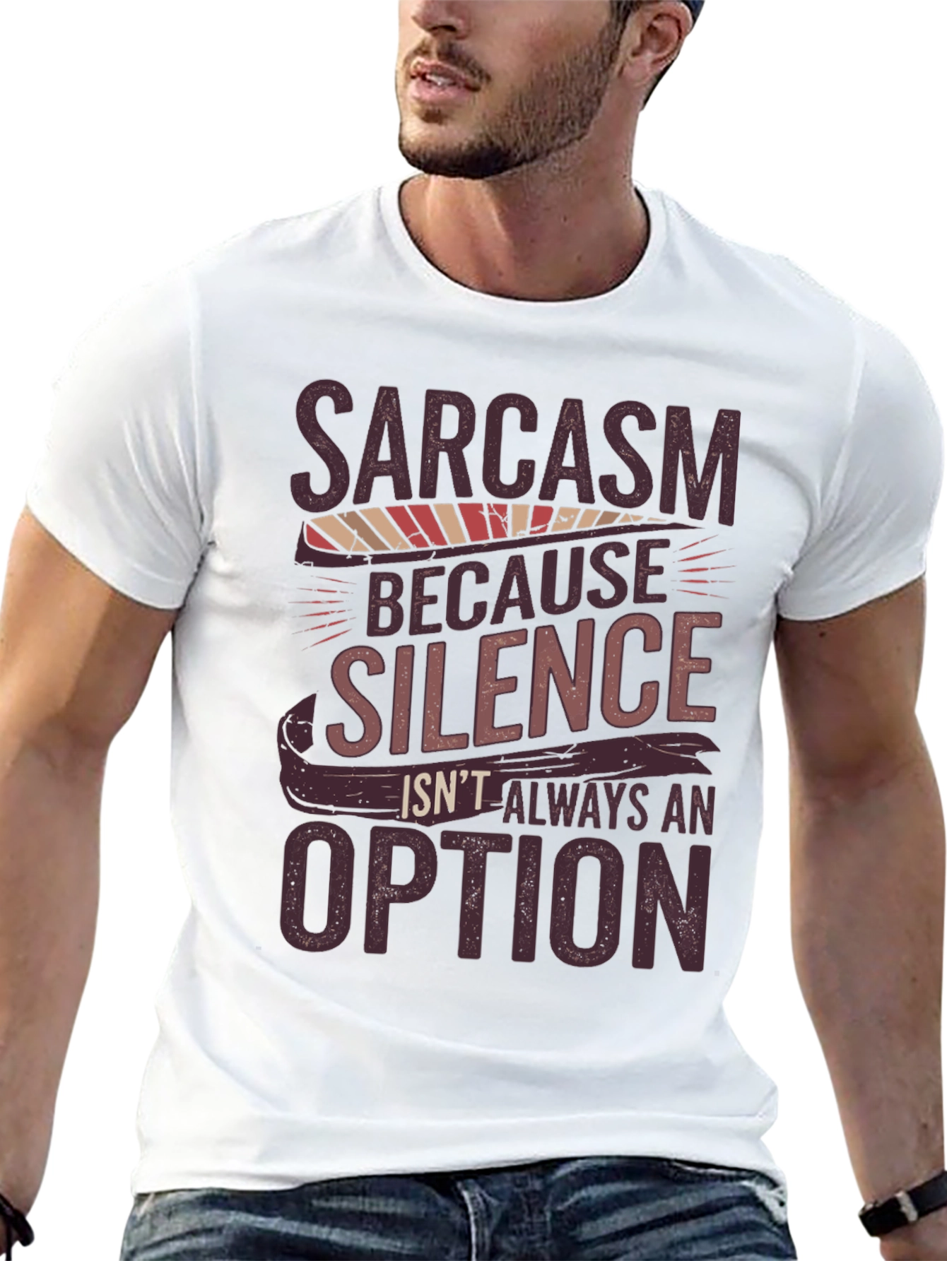 Sarcasm Humor Graphic Print Tee