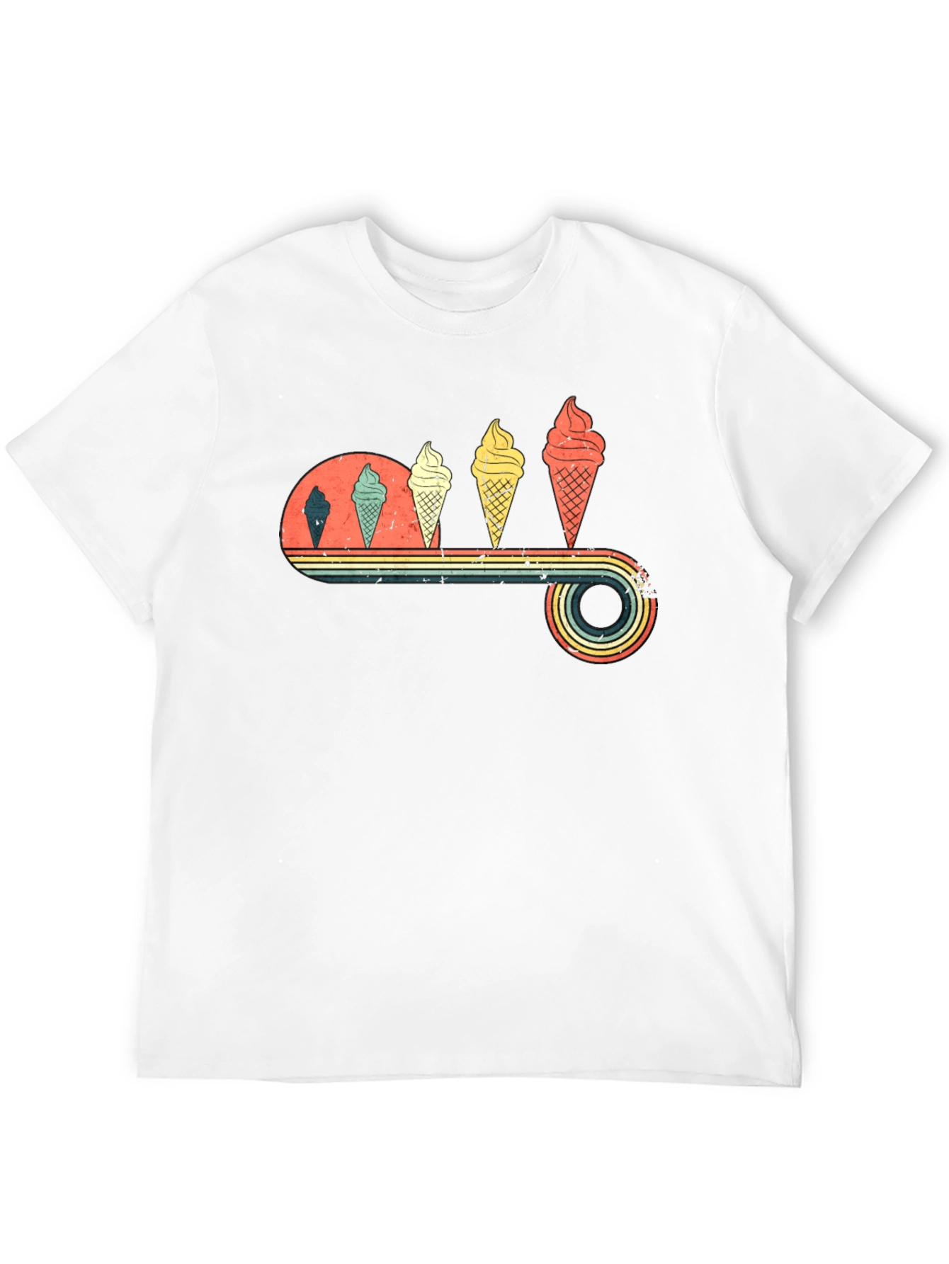 Retro Ice Cream Cone Graphic Tee
