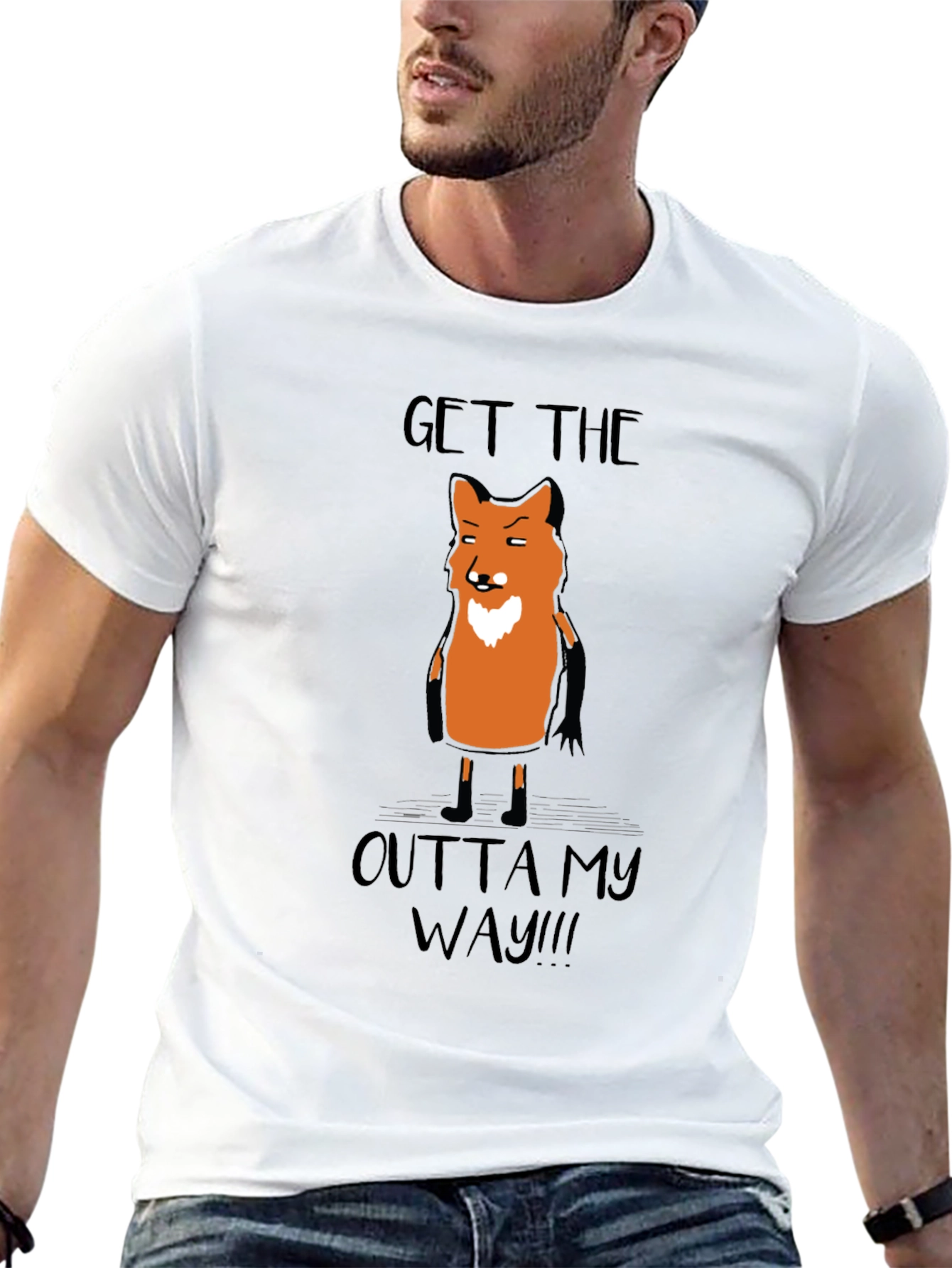 Get the Outta My Way Fox Graphic T-Shirt