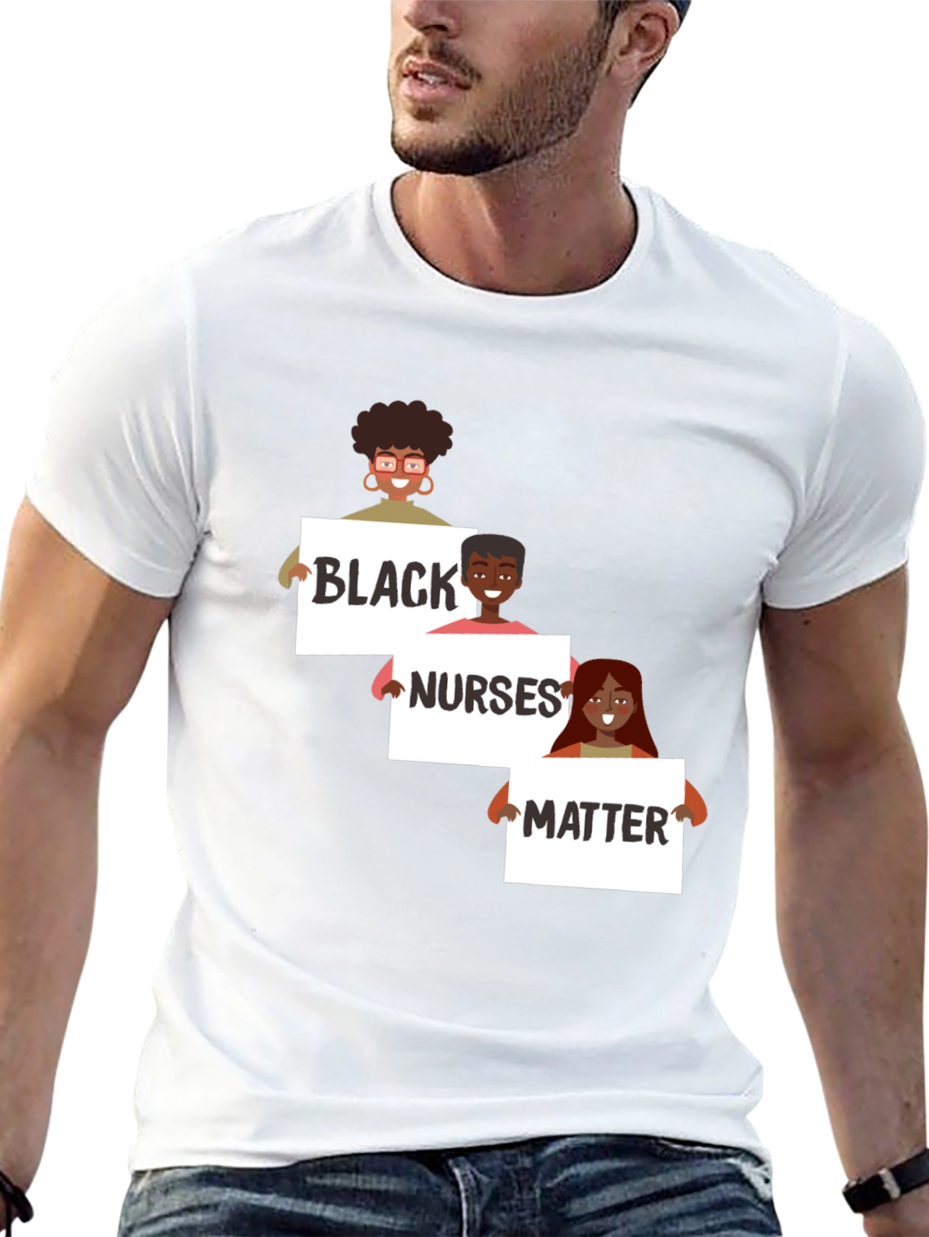 Black Nurses Matter Graphic T-Shirt
