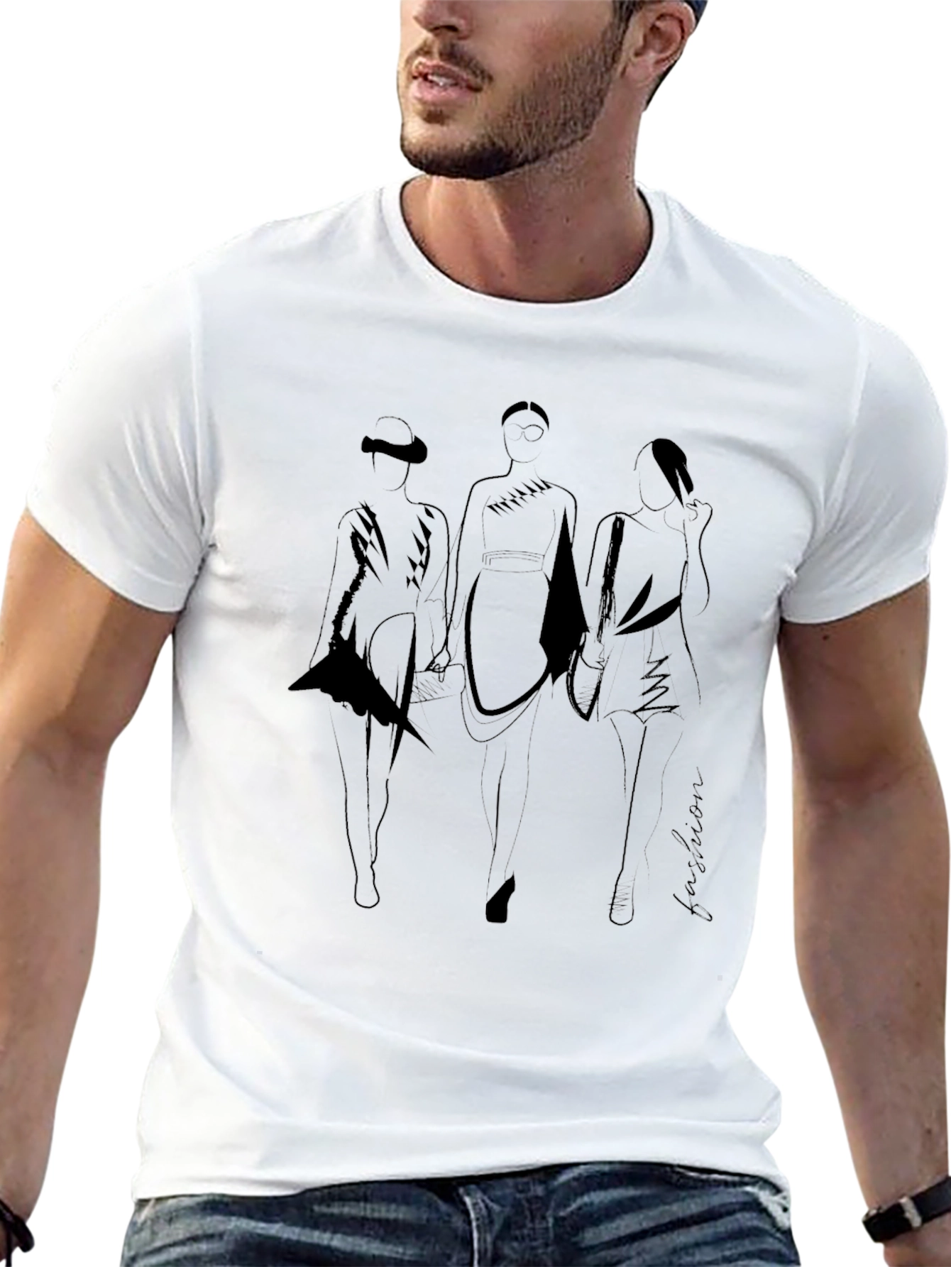 Fashion Silhouette T-Shirt - Modern Style