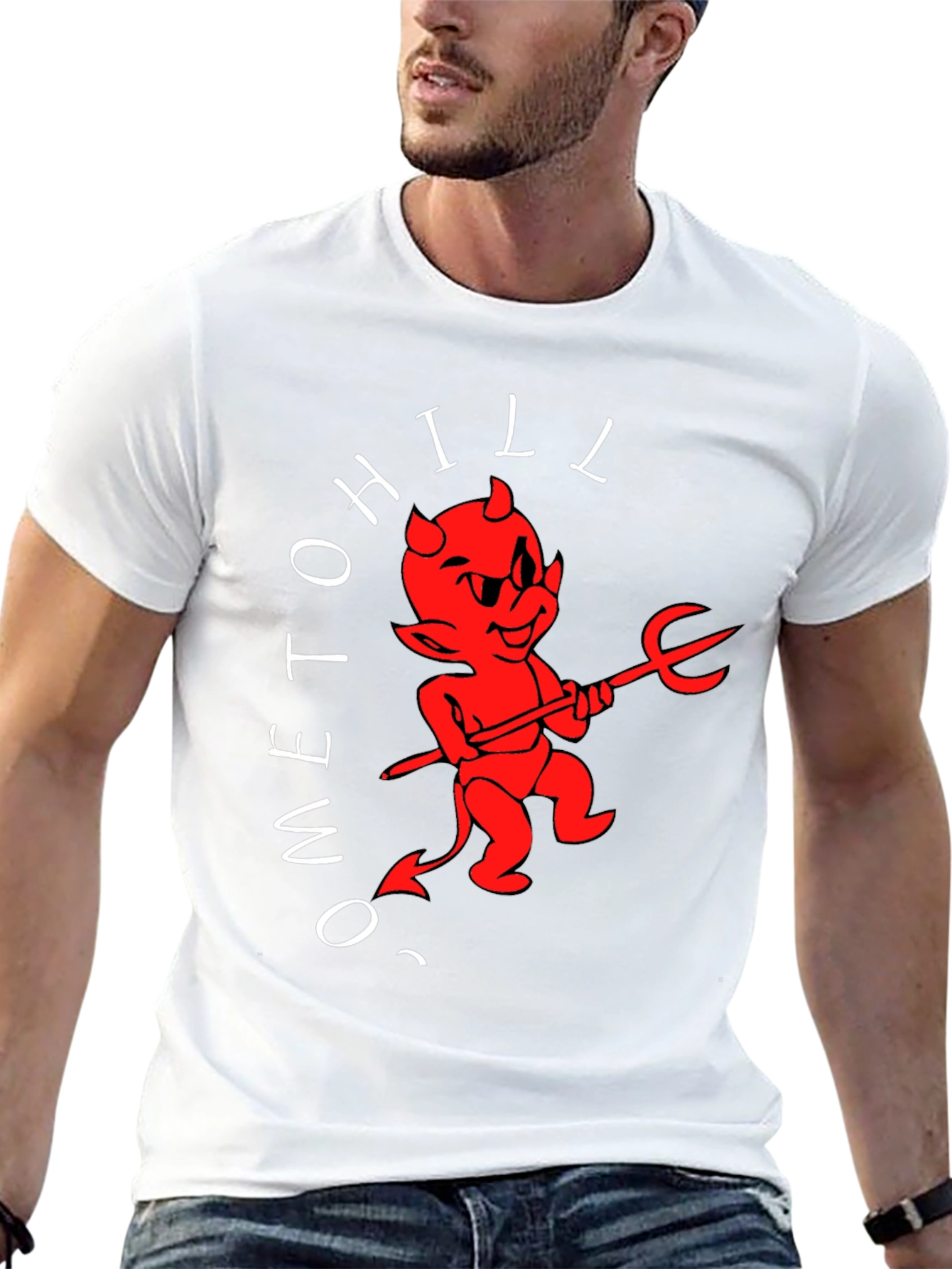 Ometohill Devil Graphic T-Shirt