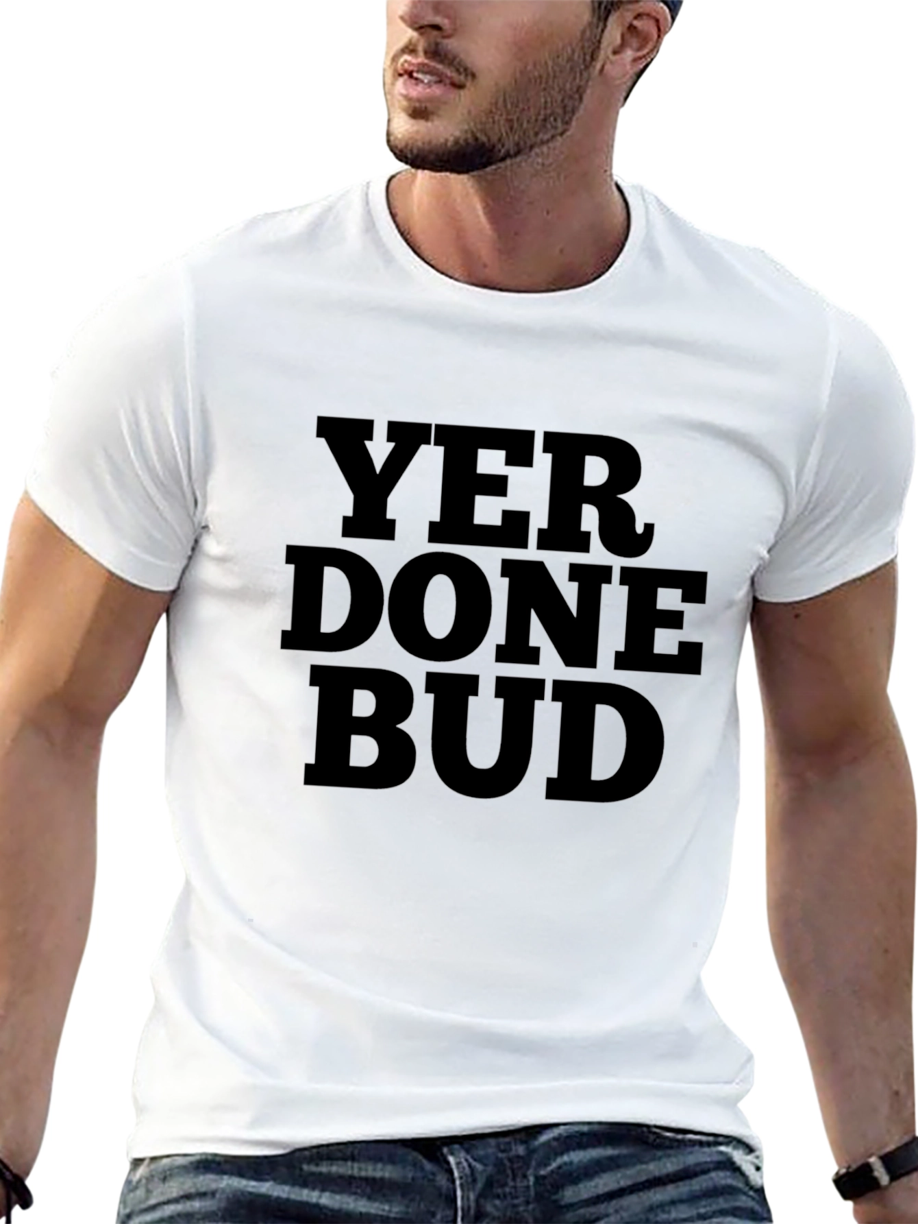 Yer Done Bud Graphic T-Shirt - Black