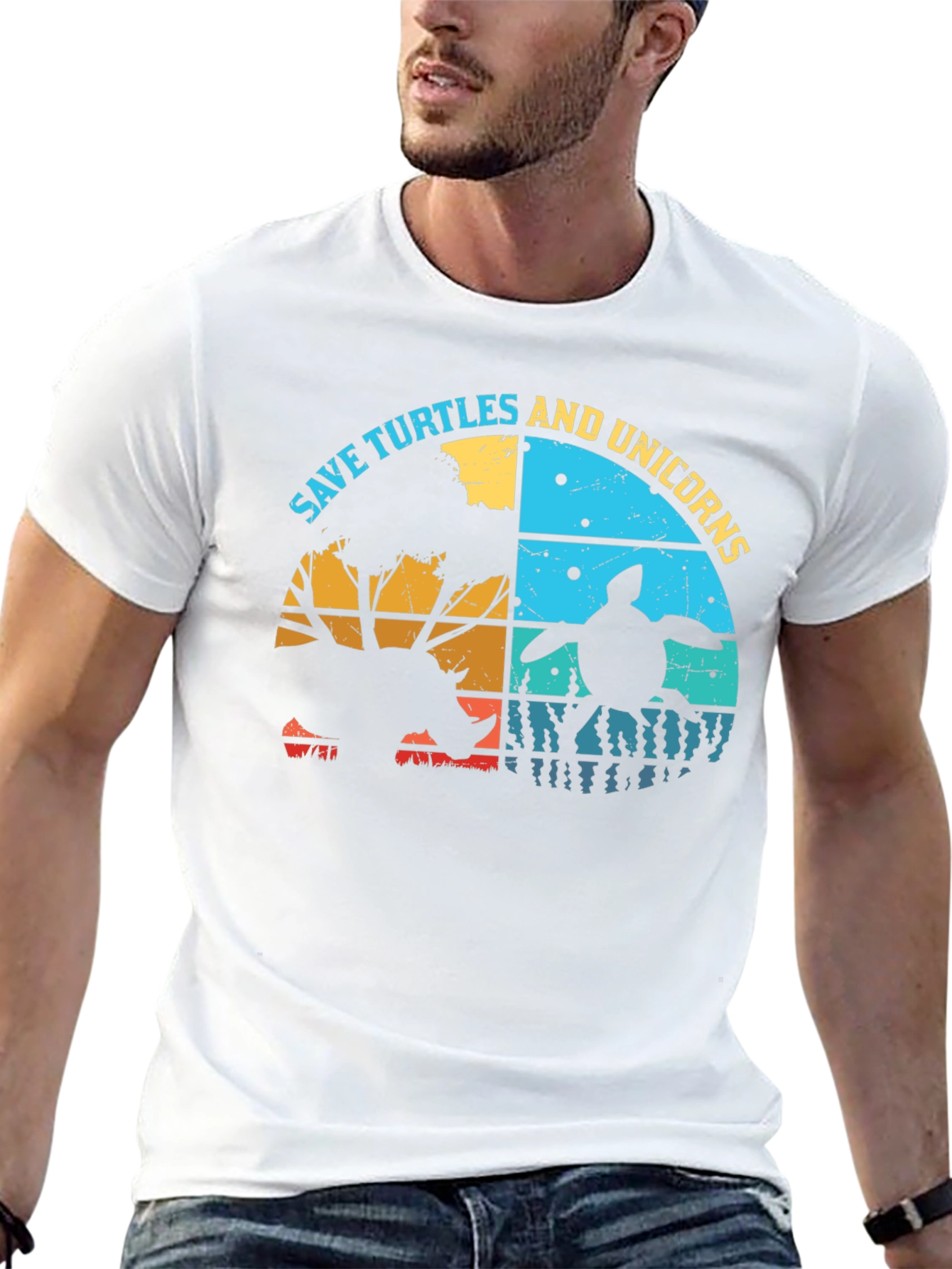 Save Turtles & Unicorns Graphic T-Shirt