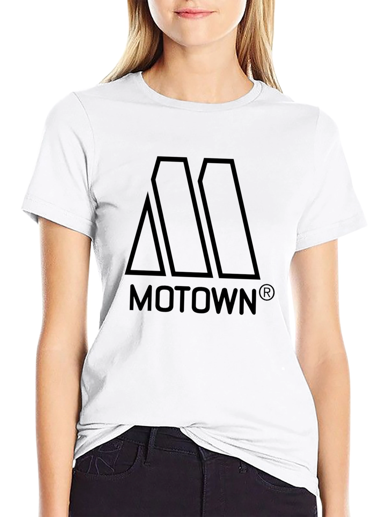 Motown Black Graphic T-Shirt - Classic Logo