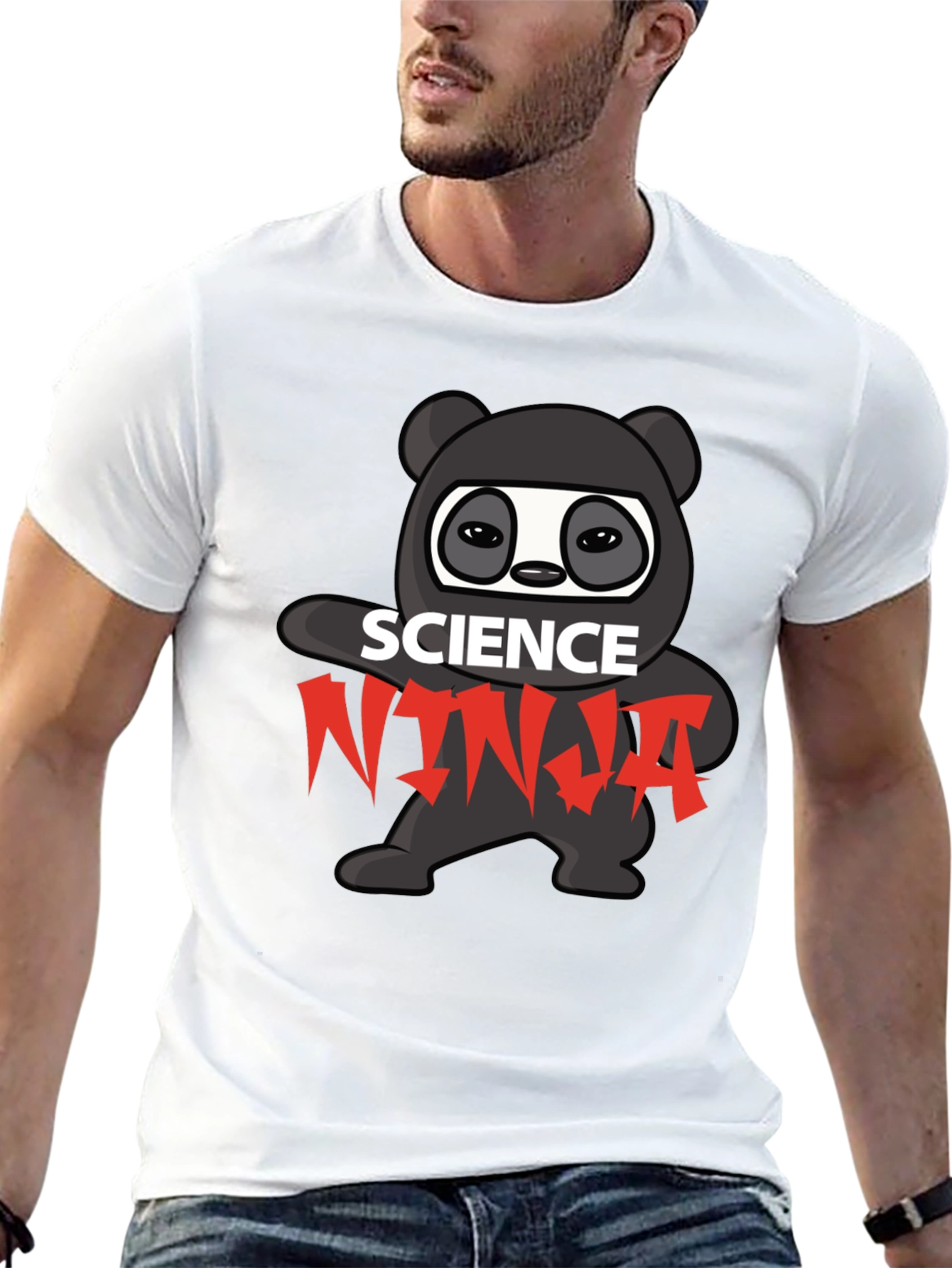 Science Ninja T-Shirt - Black Graphic Tee