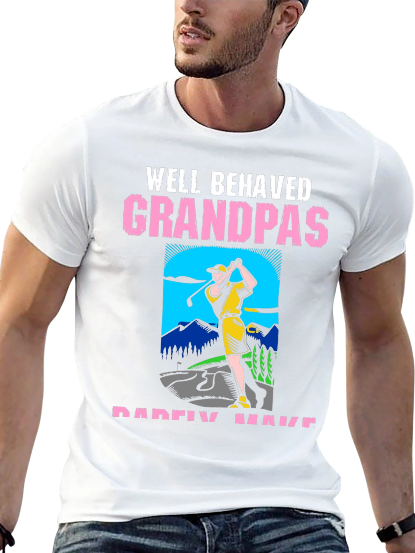 Well Behaved Grandpas Golf T-Shirt