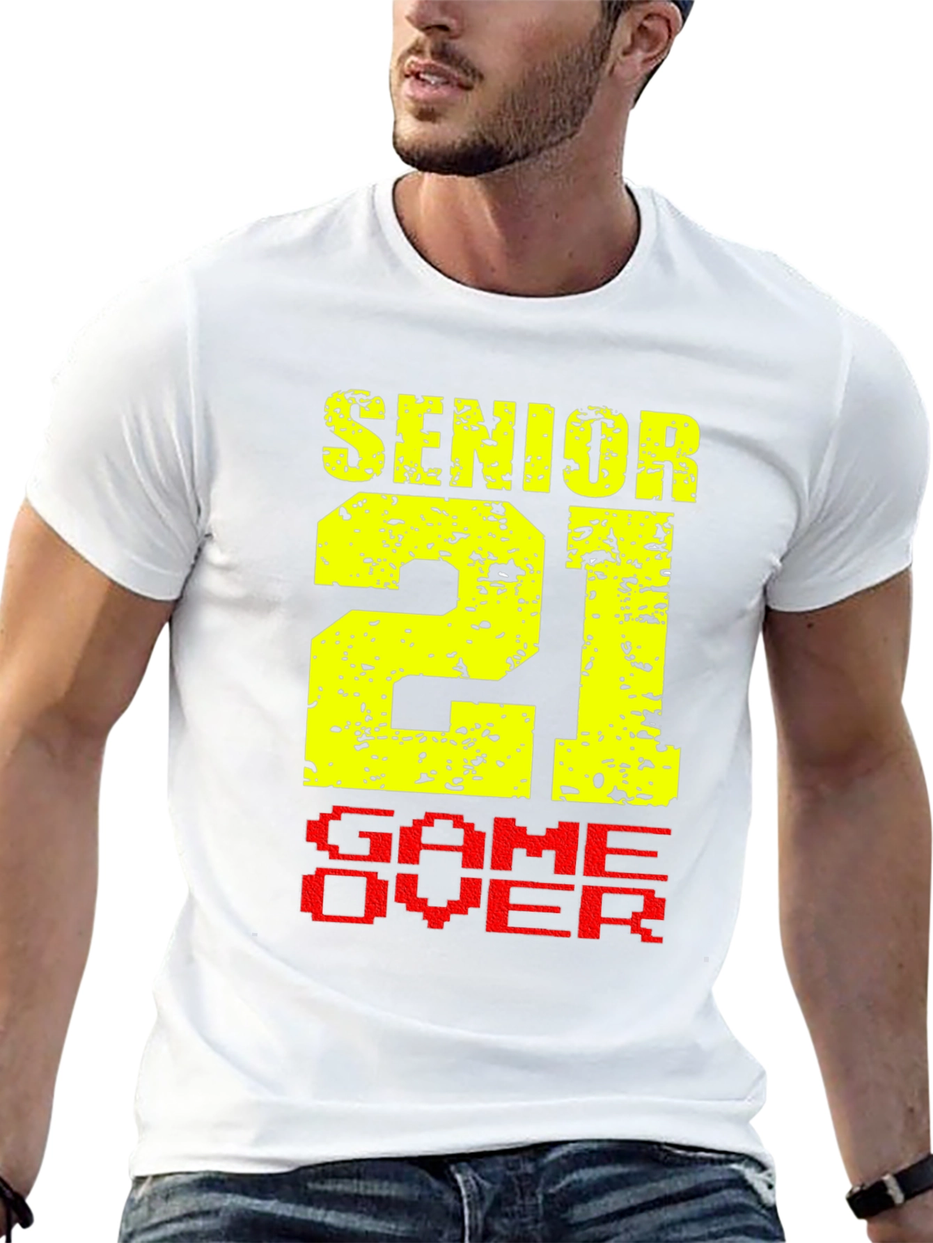 Senior 21 Game Over Black T-Shirt