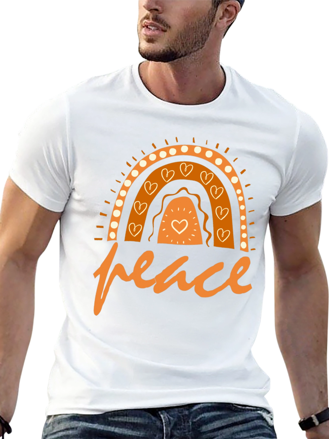 Peace Rainbow Graphic T-Shirt