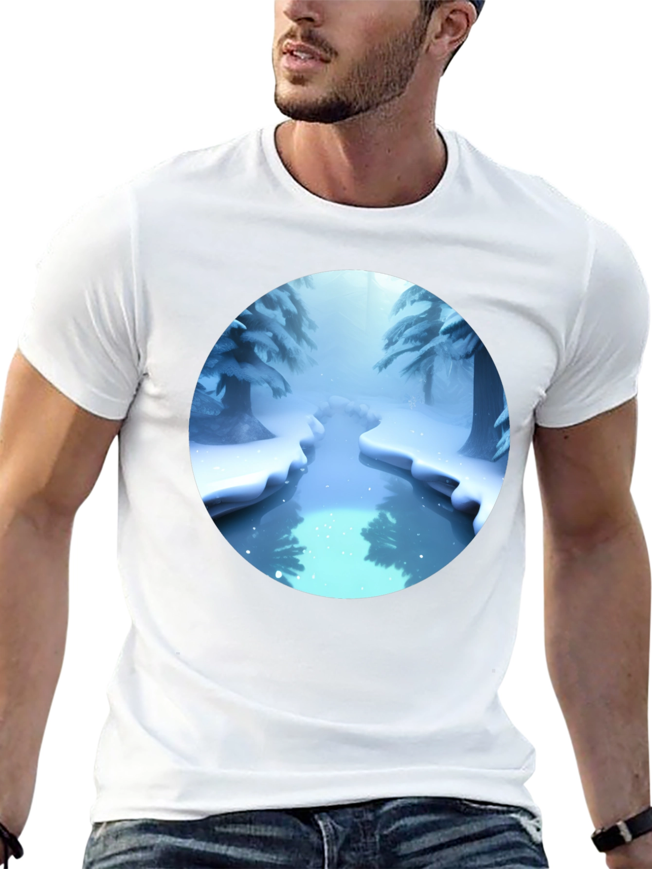 Winter Wonderland Graphic Tee - Black