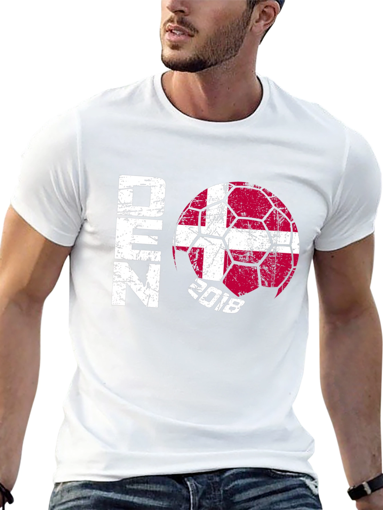 Denmark Soccer T-Shirt - 2018 Flag Football Tee