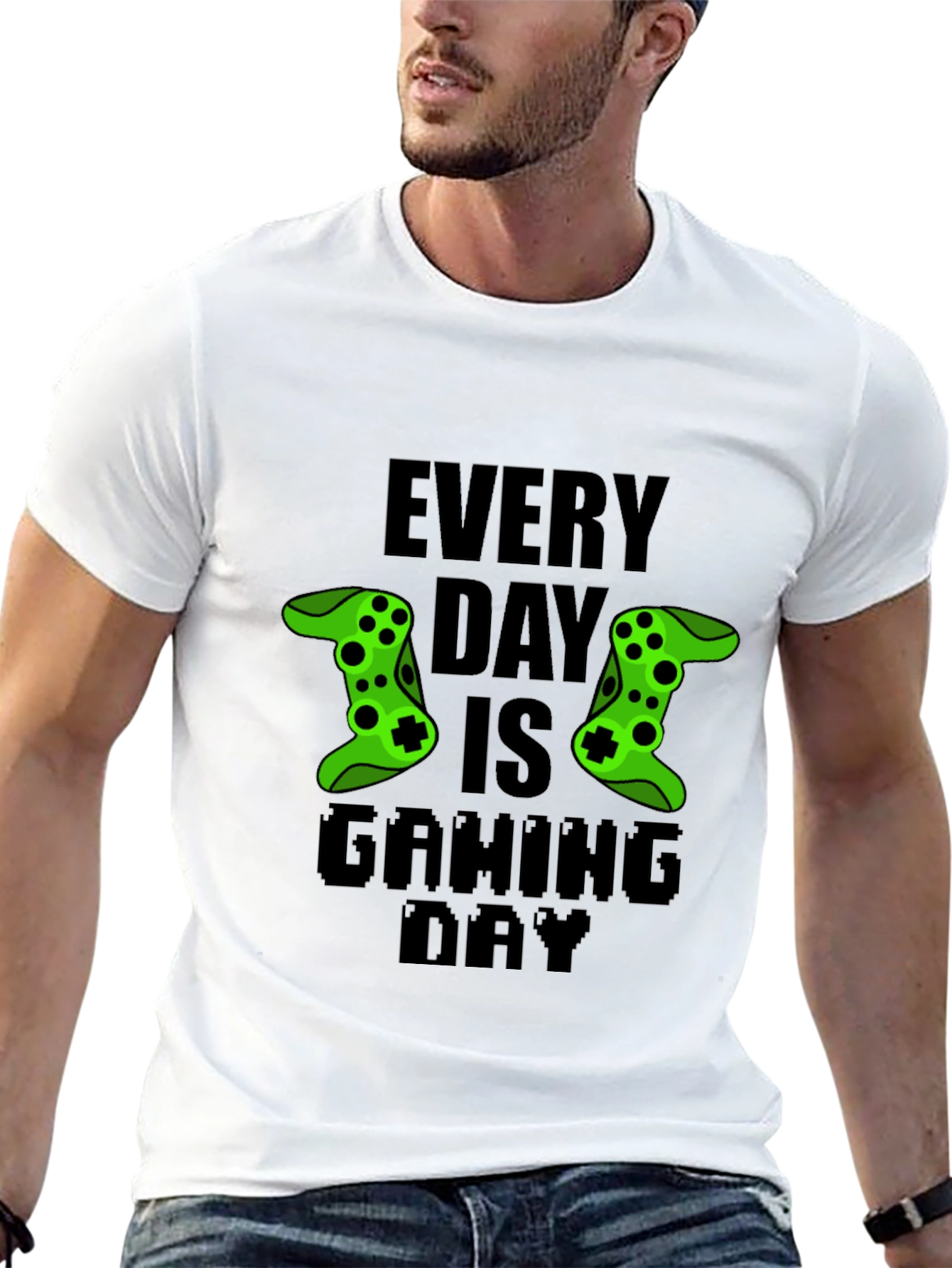 Every Day is Gaming Day Black T-Shirt
