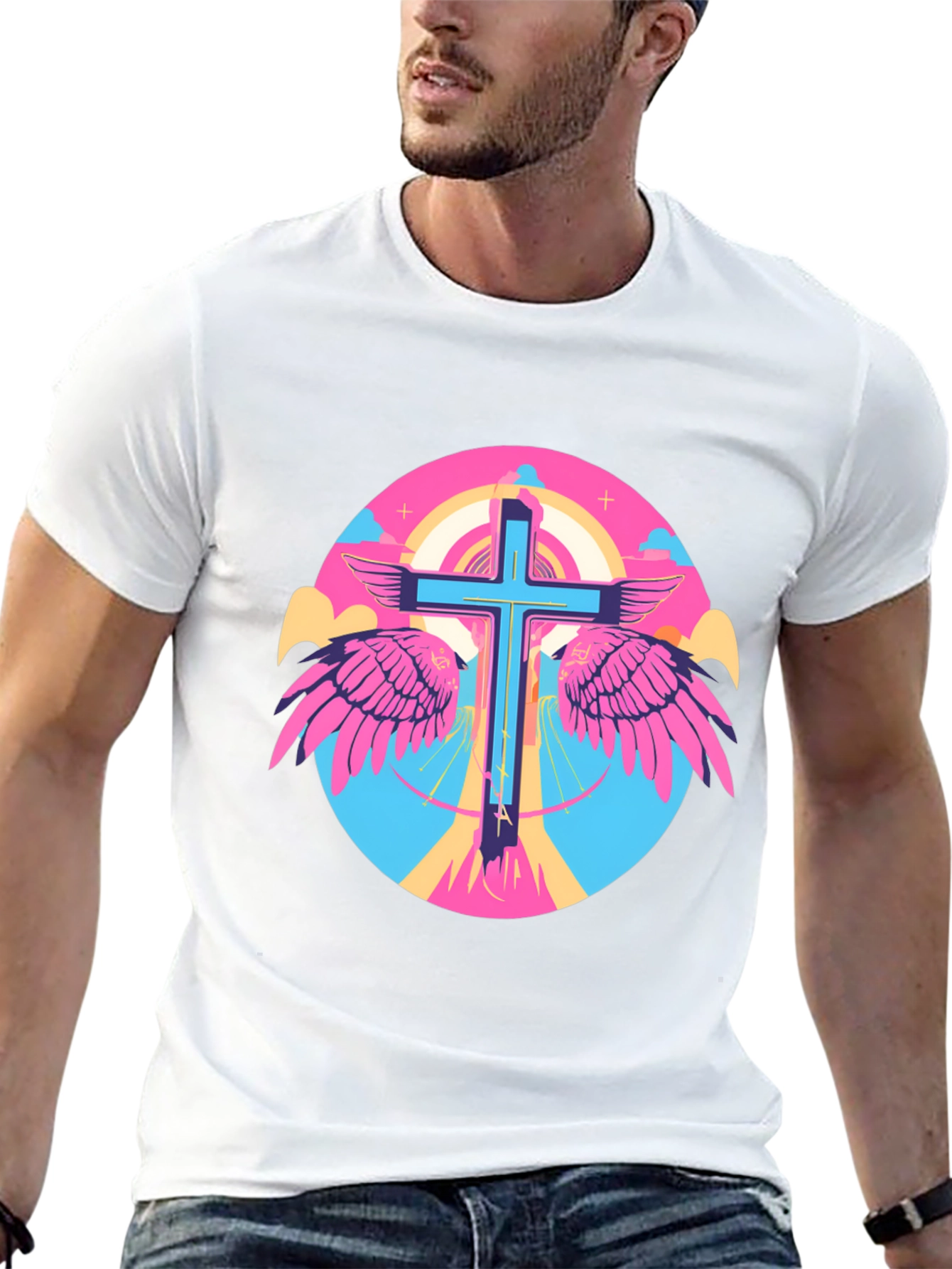 Winged Cross Graphic Tee