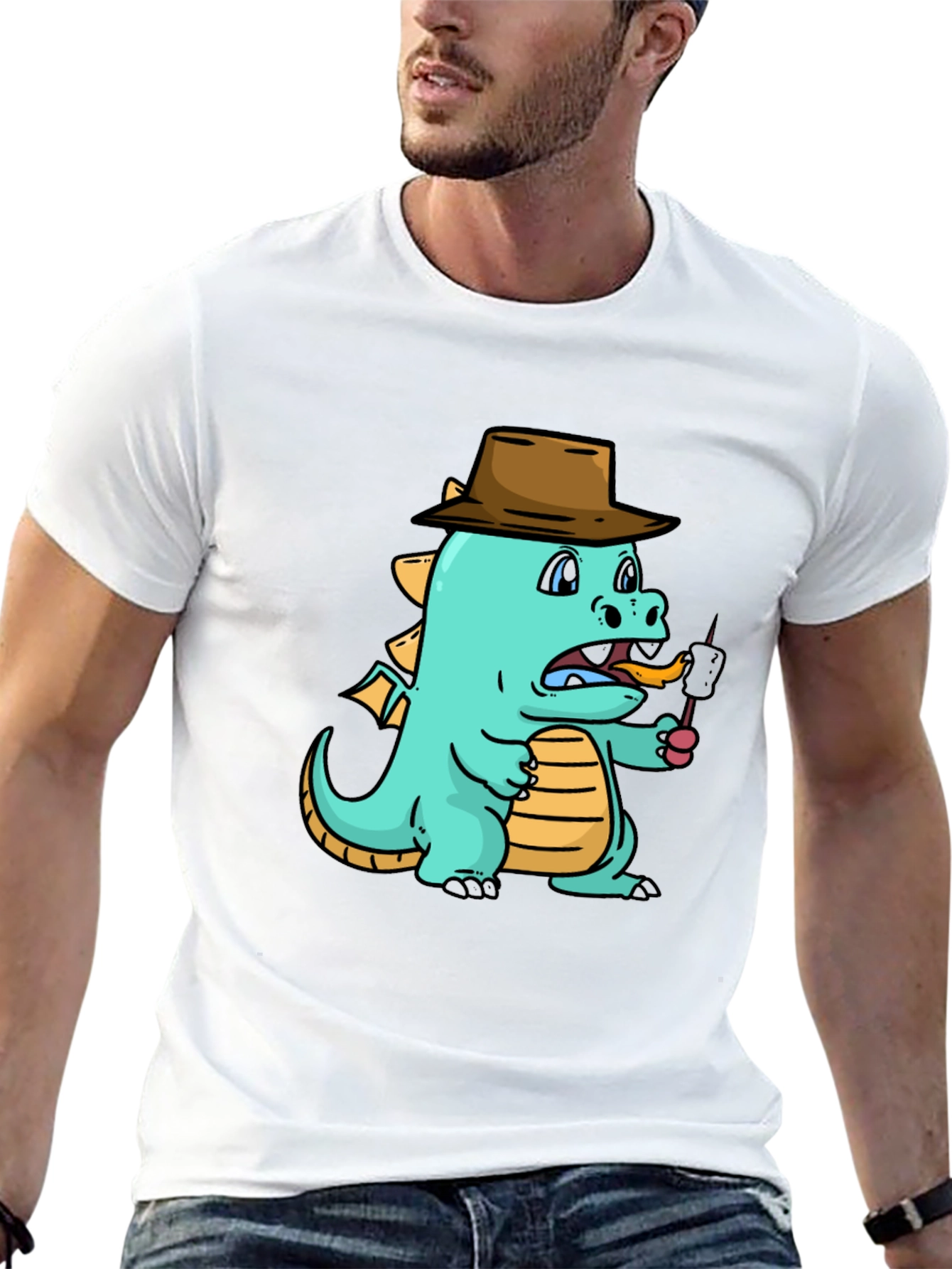 Dragon Marshmallow T-Shirt - Funny Cartoon Tee