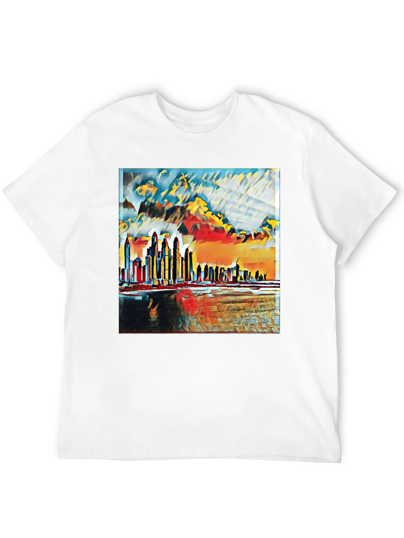 Abstract Cityscape Graphic Tee
