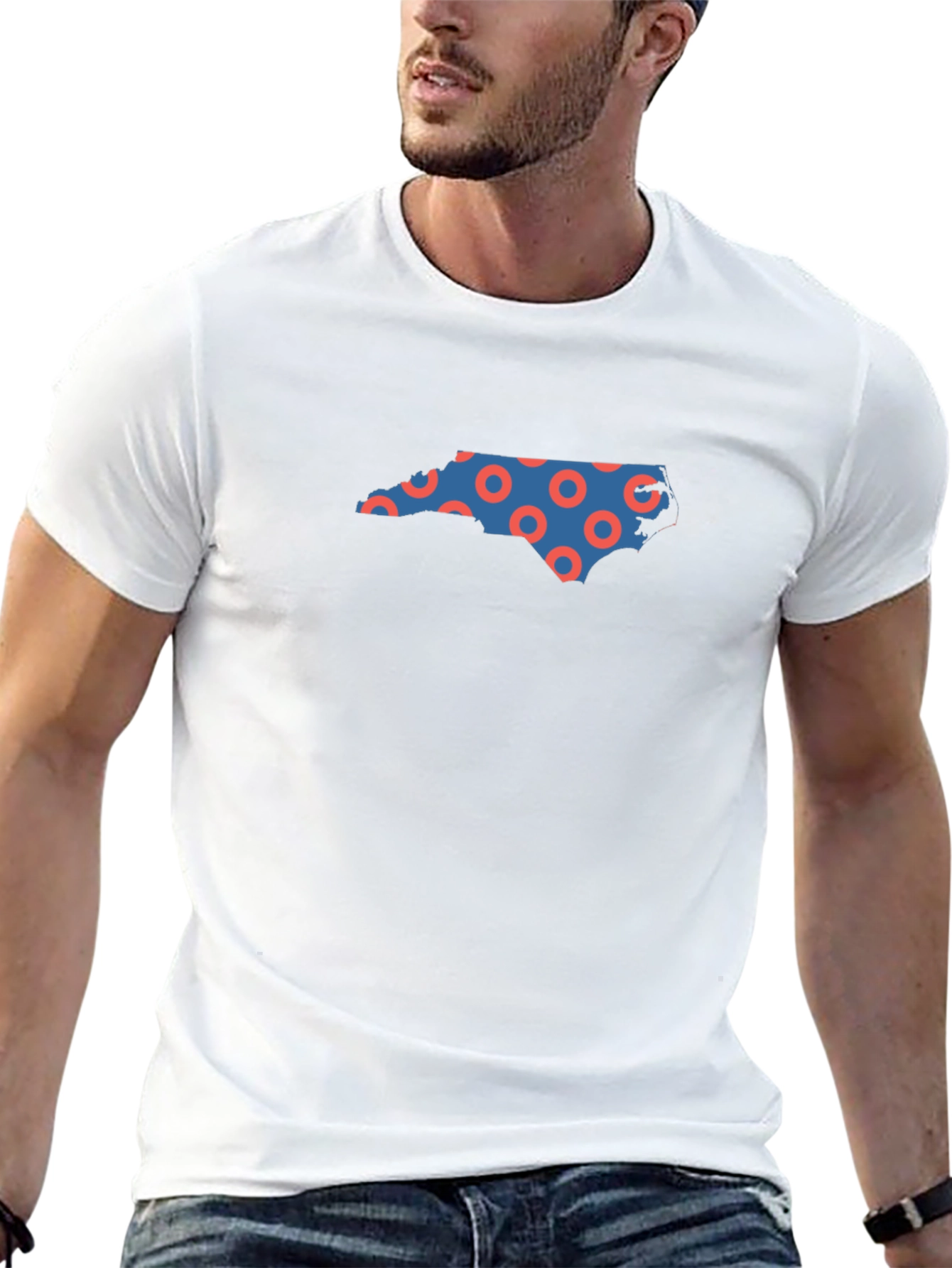 North Carolina Donuts Graphic T-Shirt