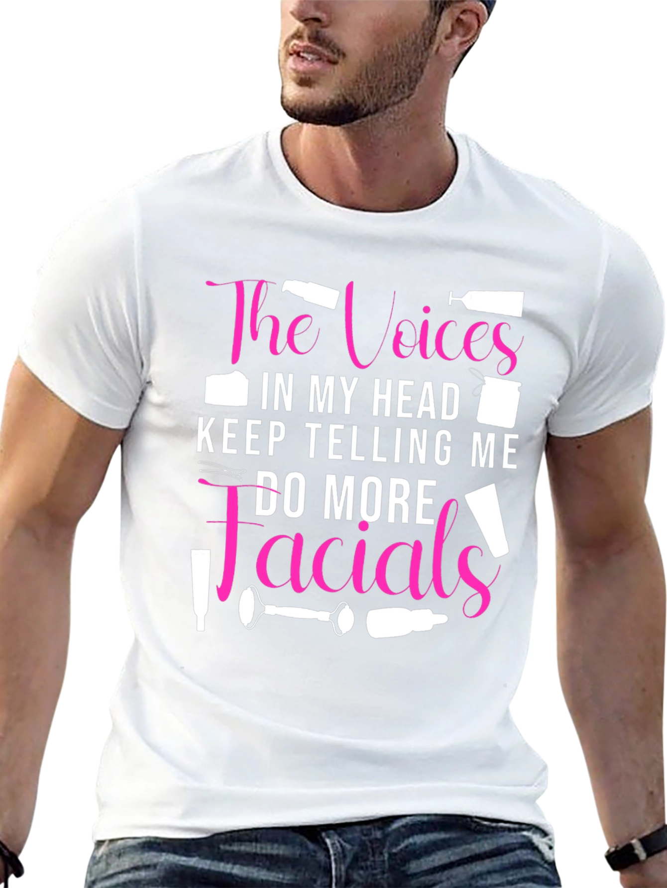 Voices in My Head Facials Graphic Tee