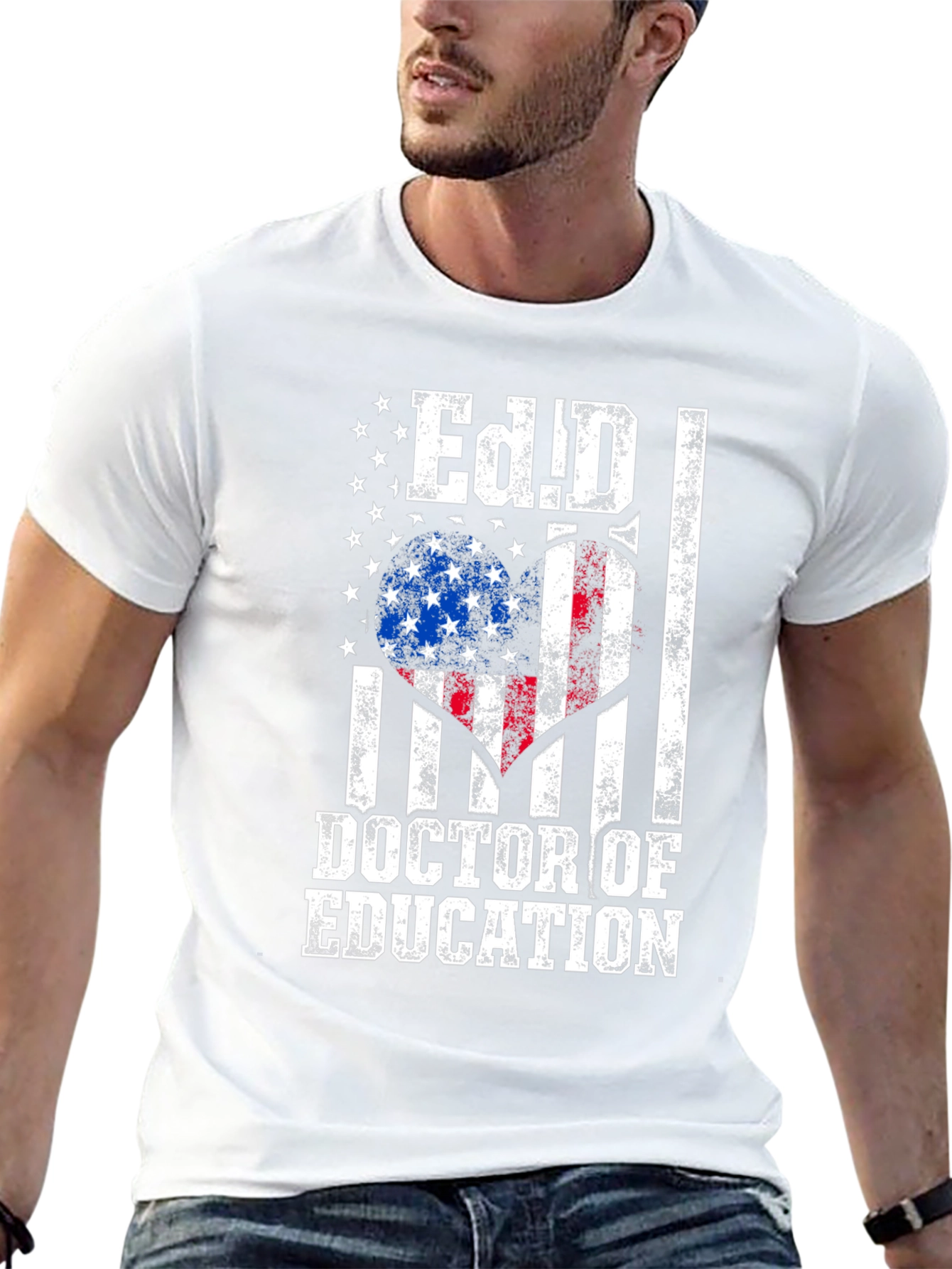 Ed.D. Doctor of Education American Flag T-Shirt