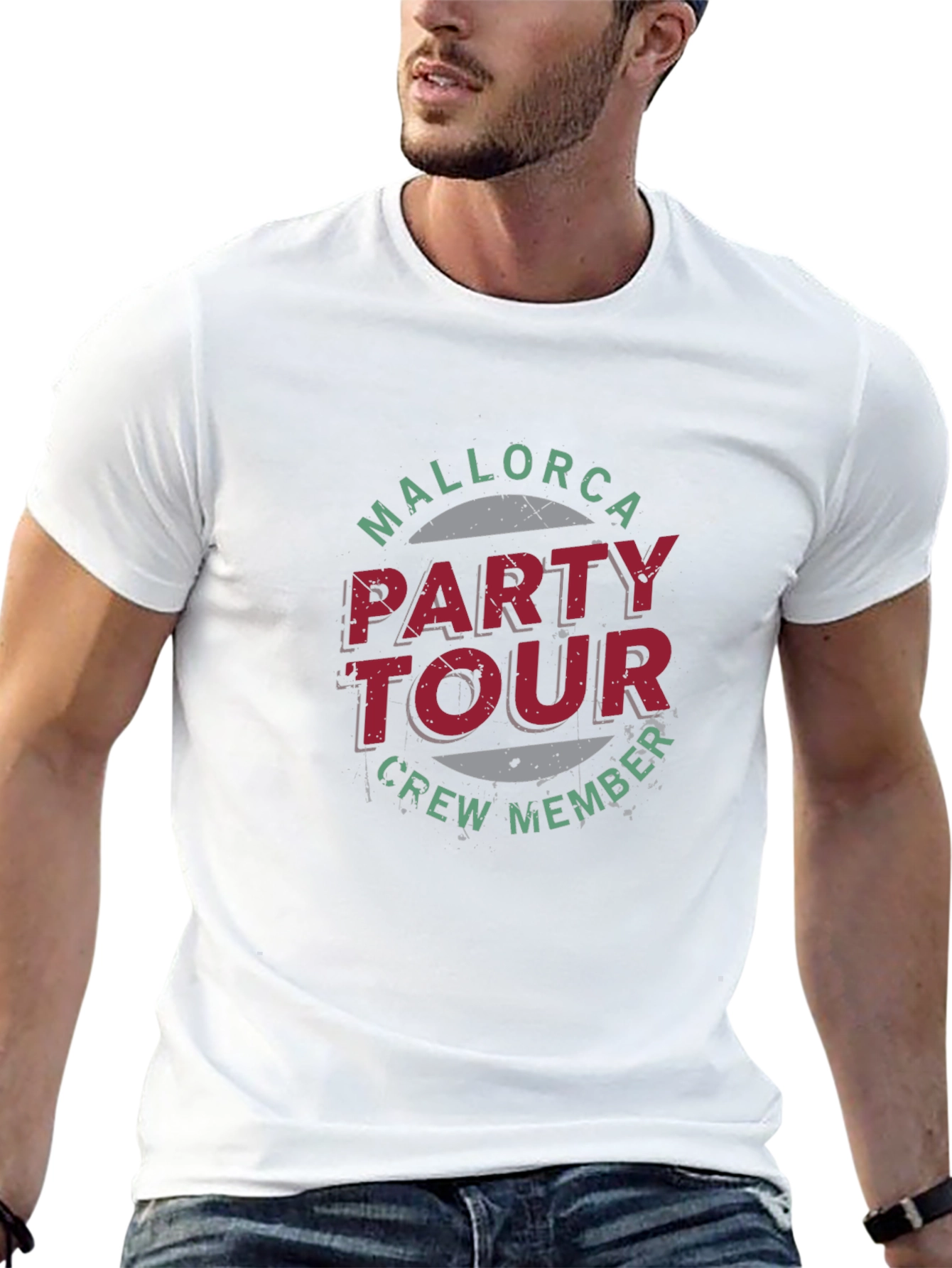 Mallorca Party Tour Crew Member Graphic Tee