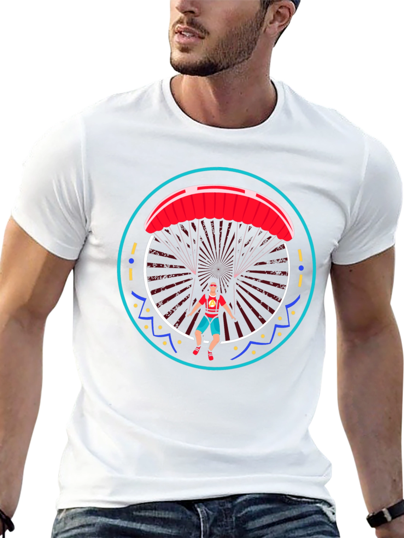 Paragliding Graphic Tee - Adventure Shirt