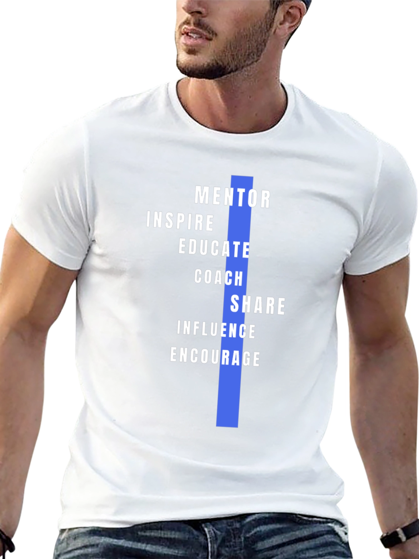 Mentor Inspire Teach Mens Graphic T-Shirt