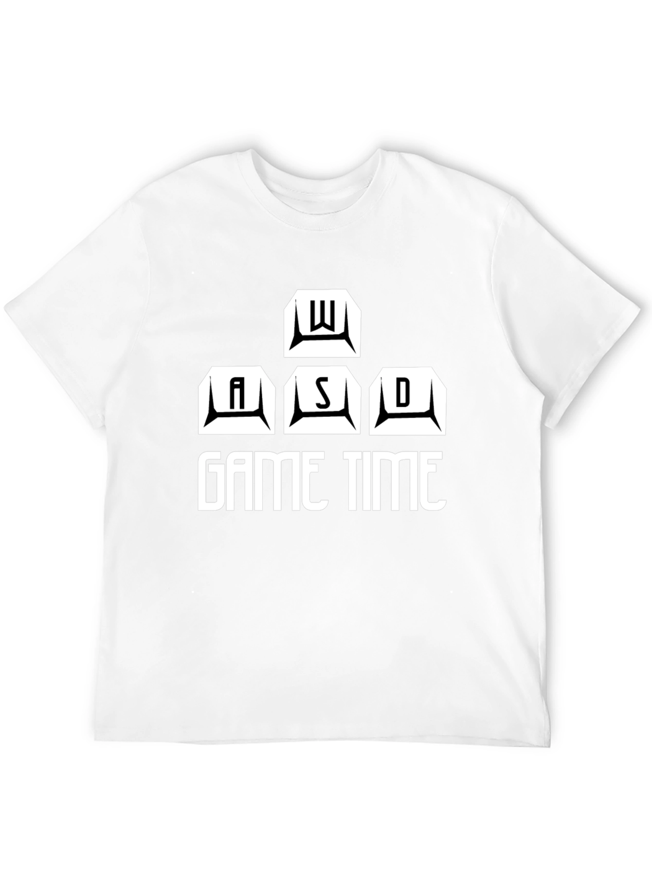 Game Time Black T-Shirt - WASD Gamer Design