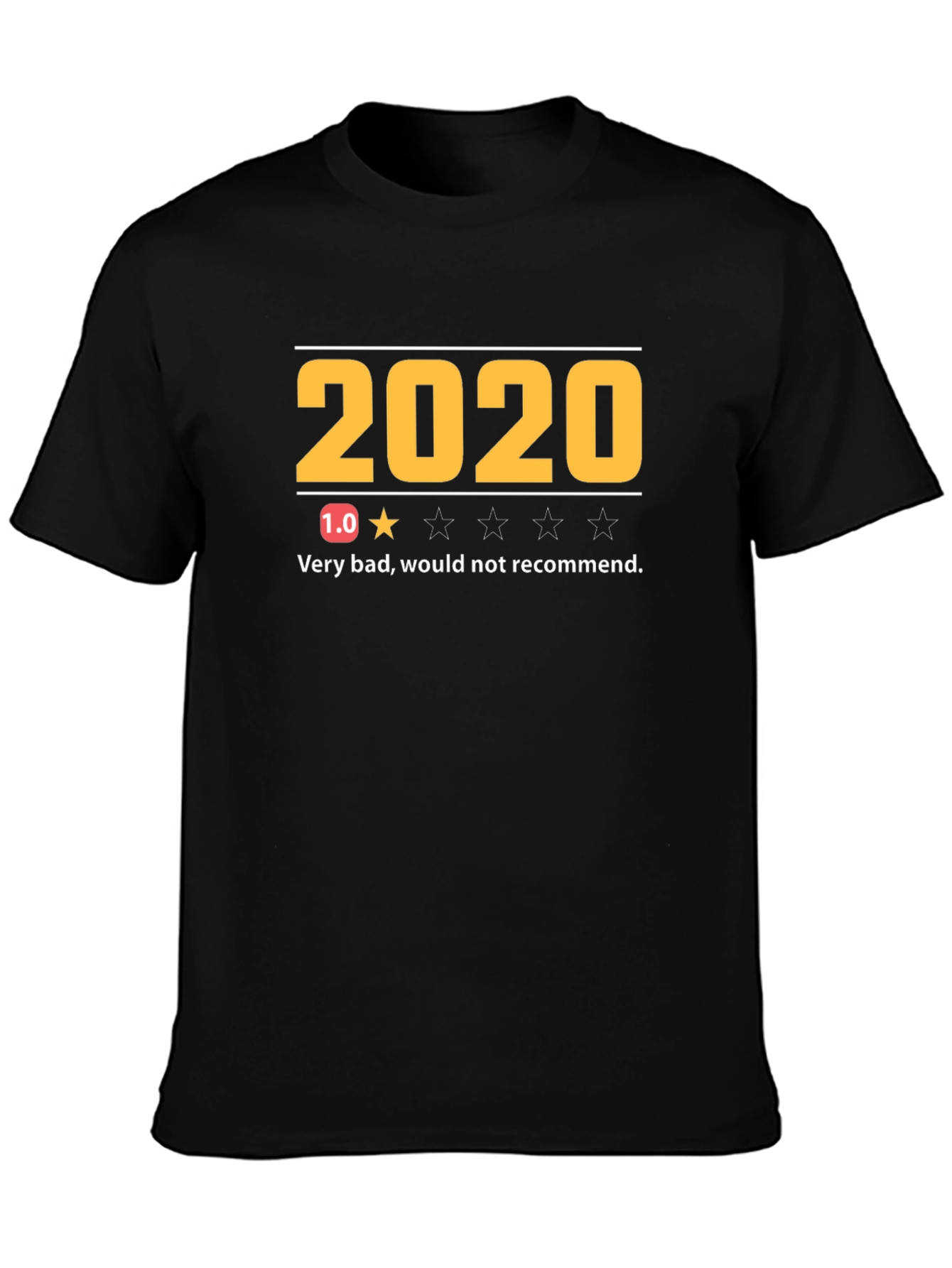 2020 Review T-Shirt - One Star Would Not Recommend