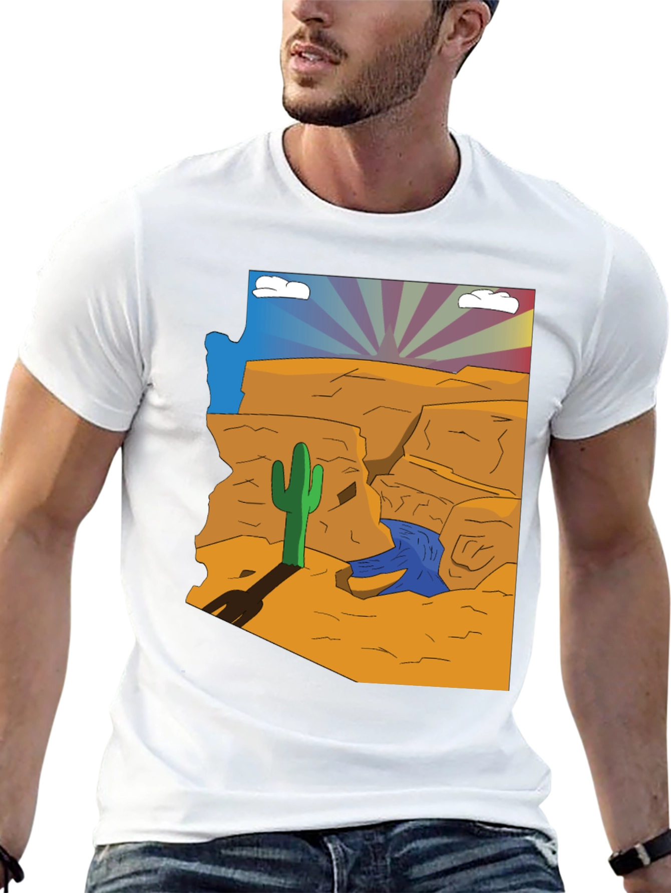 Arizona Desert Scene Graphic Tee