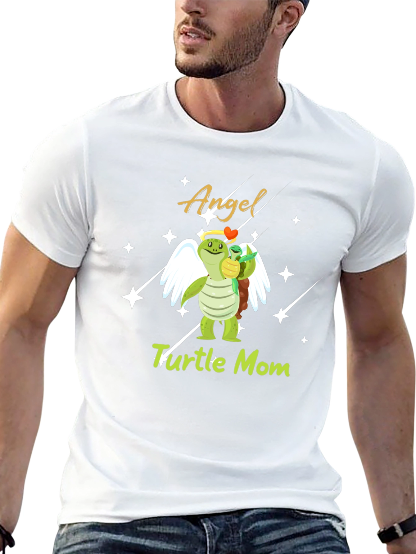 Angel Turtle Mom Graphic Tee