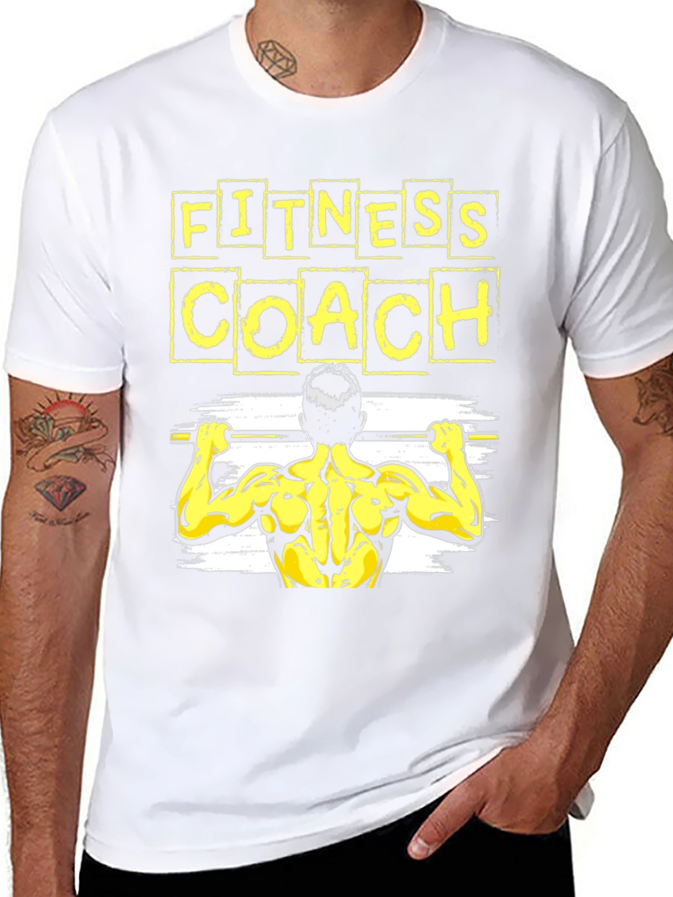 Fitness Coach Graphic T-Shirt Gym Workout Tee